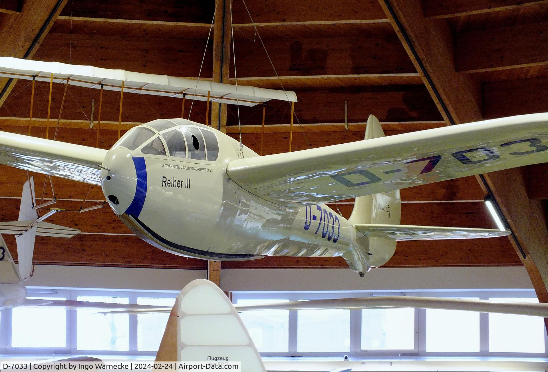 D-7033, 2000 DFS Reiher replica C/N nil, DFS Reiher replica at the Deutsches Segelflugmuseum mit Modellflug (German Soaring Museum with Model Flight), Gersfeld Wasserkuppe