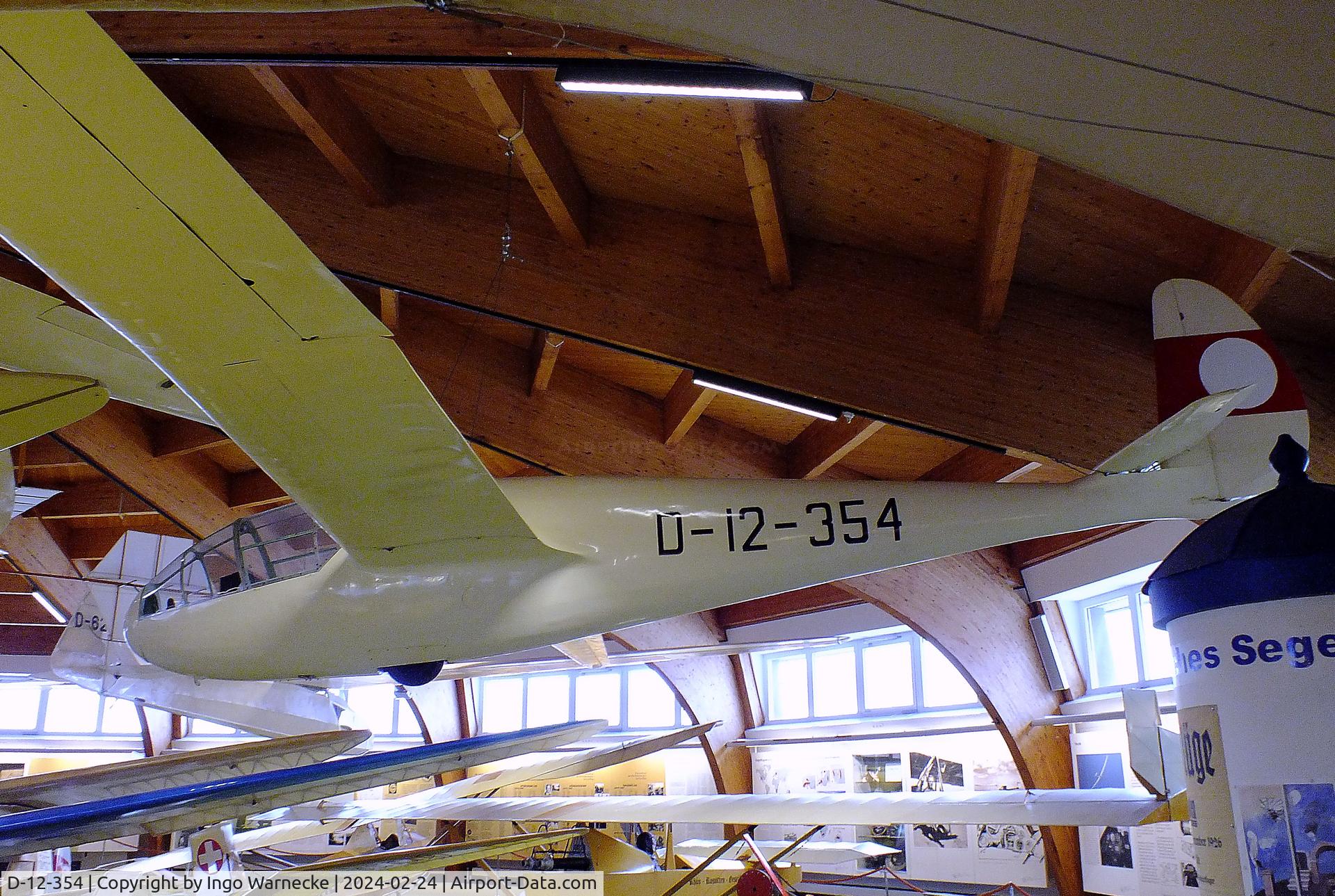 D-12-354, Schmetz FVA 10B Rheinland C/N not found_D-12-354, Schmetz FVA 10B Rheinland at the Deutsches Segelflugmuseum mit Modellflug (German Soaring Museum with Model Flight), Gersfeld Wasserkuppe