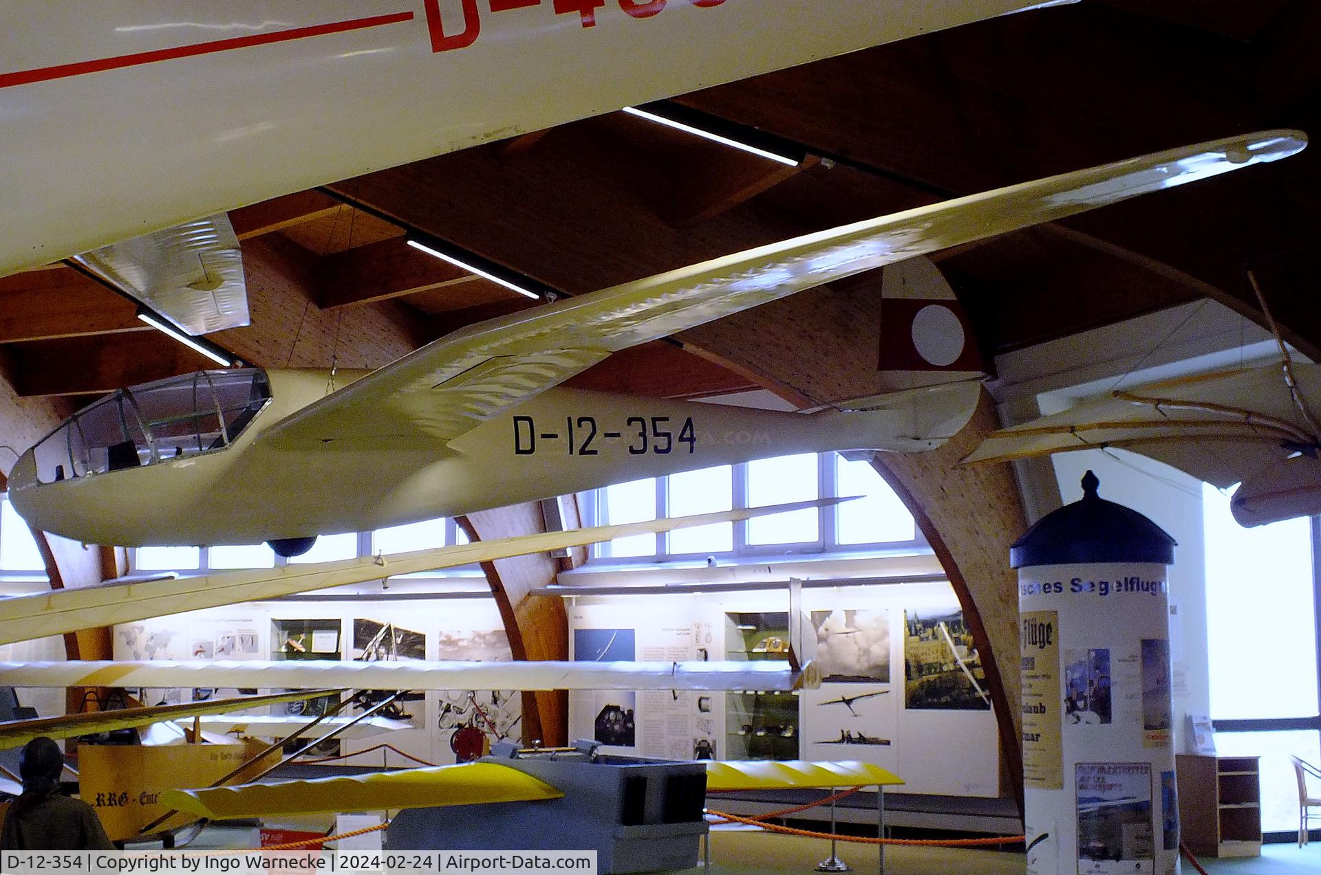 D-12-354, Schmetz FVA 10B Rheinland C/N not found_D-12-354, Schmetz FVA 10B Rheinland at the Deutsches Segelflugmuseum mit Modellflug (German Soaring Museum with Model Flight), Gersfeld Wasserkuppe