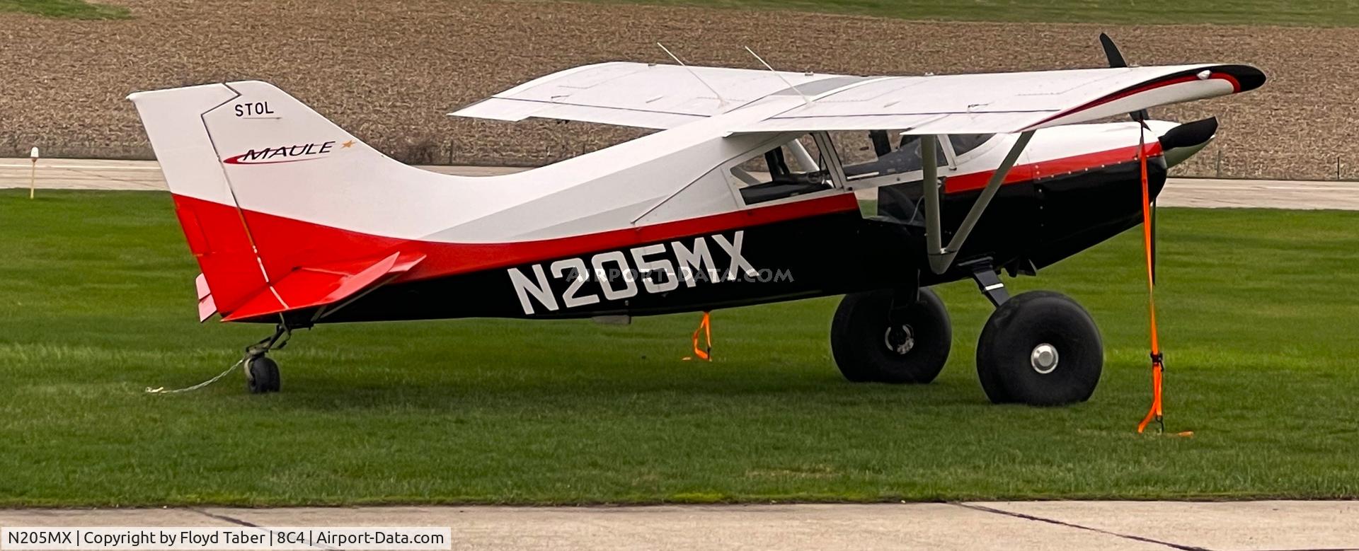 N205MX, 1999 Maule M-8-235 C/N 15006C, TIED DOWN IN THE GRASSY AREA