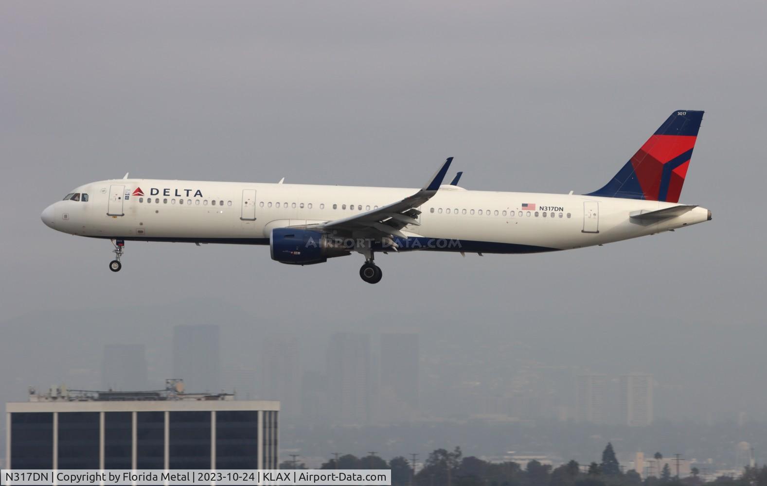 N317DN, 2017 Airbus A321-211 C/N 7373, DAL A321 zx DTW-LAX