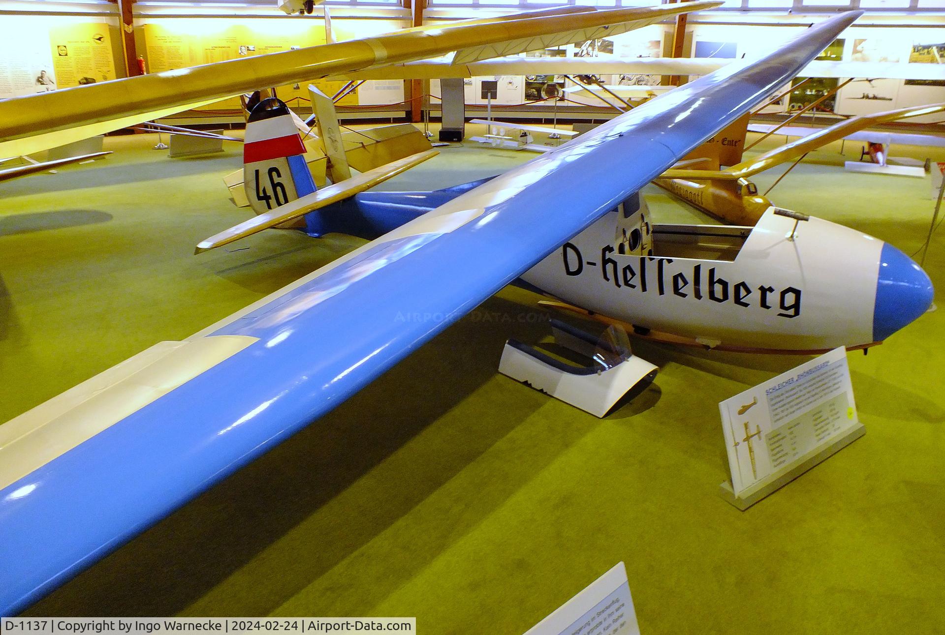 D-1137, 1953 Schleicher Rhonbussard C/N 227 + 649, Schleicher Rhönbussard, rebuilt in 1953 from parts of 2 planes (c/n 227, 1939 und 649, 1942), at the Deutsches Segelflugmuseum mit Modellflug (German Soaring Museum with Model Flight), Gersfeld Wasserkuppe