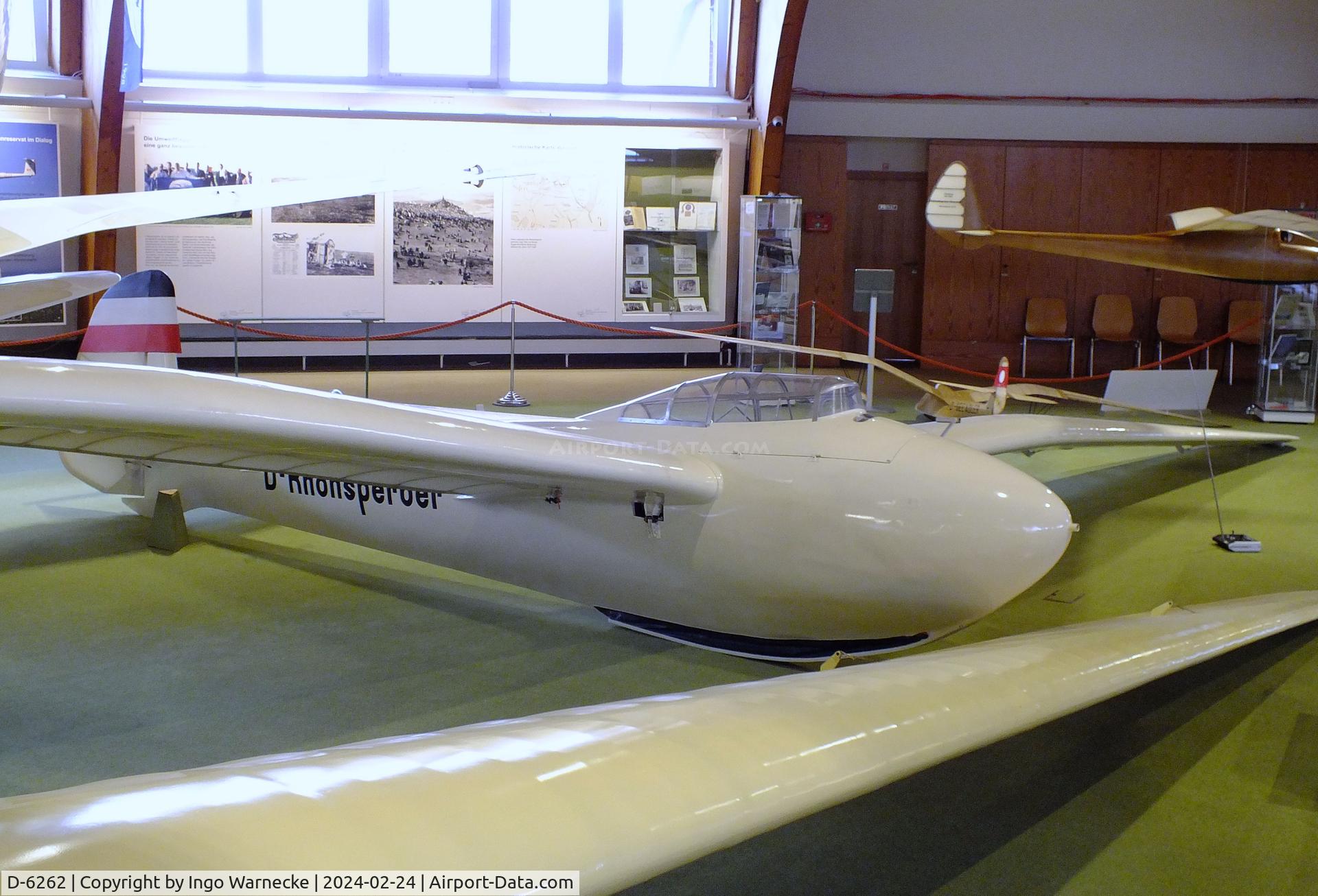 D-6262, Jacobs Schweyer DFS Rhonsperber C/N not found_D-6262, Jacobs Schweyer DFS Rhönsperber at the Deutsches Segelflugmuseum mit Modellflug (German Soaring Museum with Model Flight), Gersfeld Wasserkuppe
