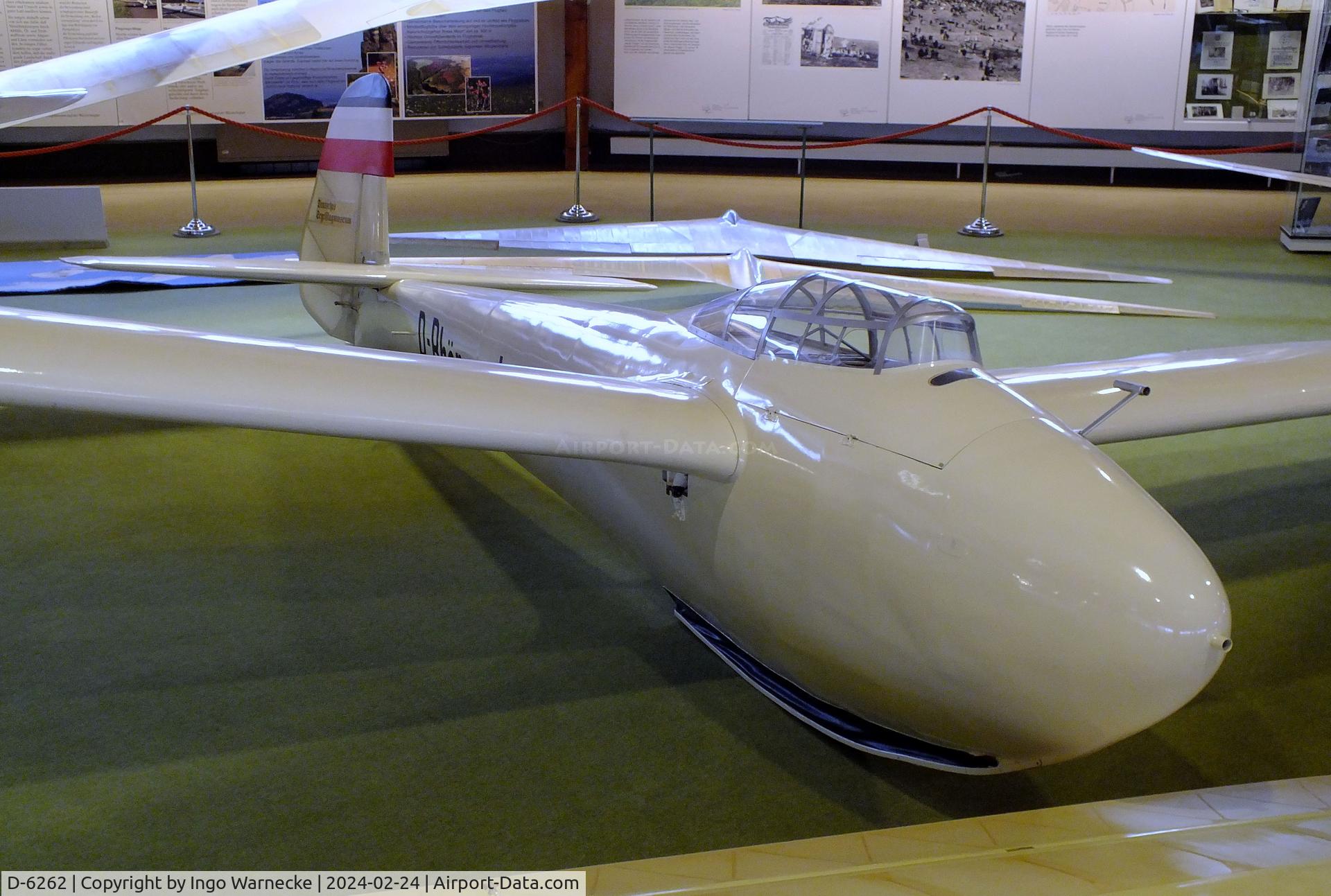 D-6262, Jacobs Schweyer DFS Rhonsperber C/N not found_D-6262, Jacobs Schweyer DFS Rhönsperber at the Deutsches Segelflugmuseum mit Modellflug (German Soaring Museum with Model Flight), Gersfeld Wasserkuppe