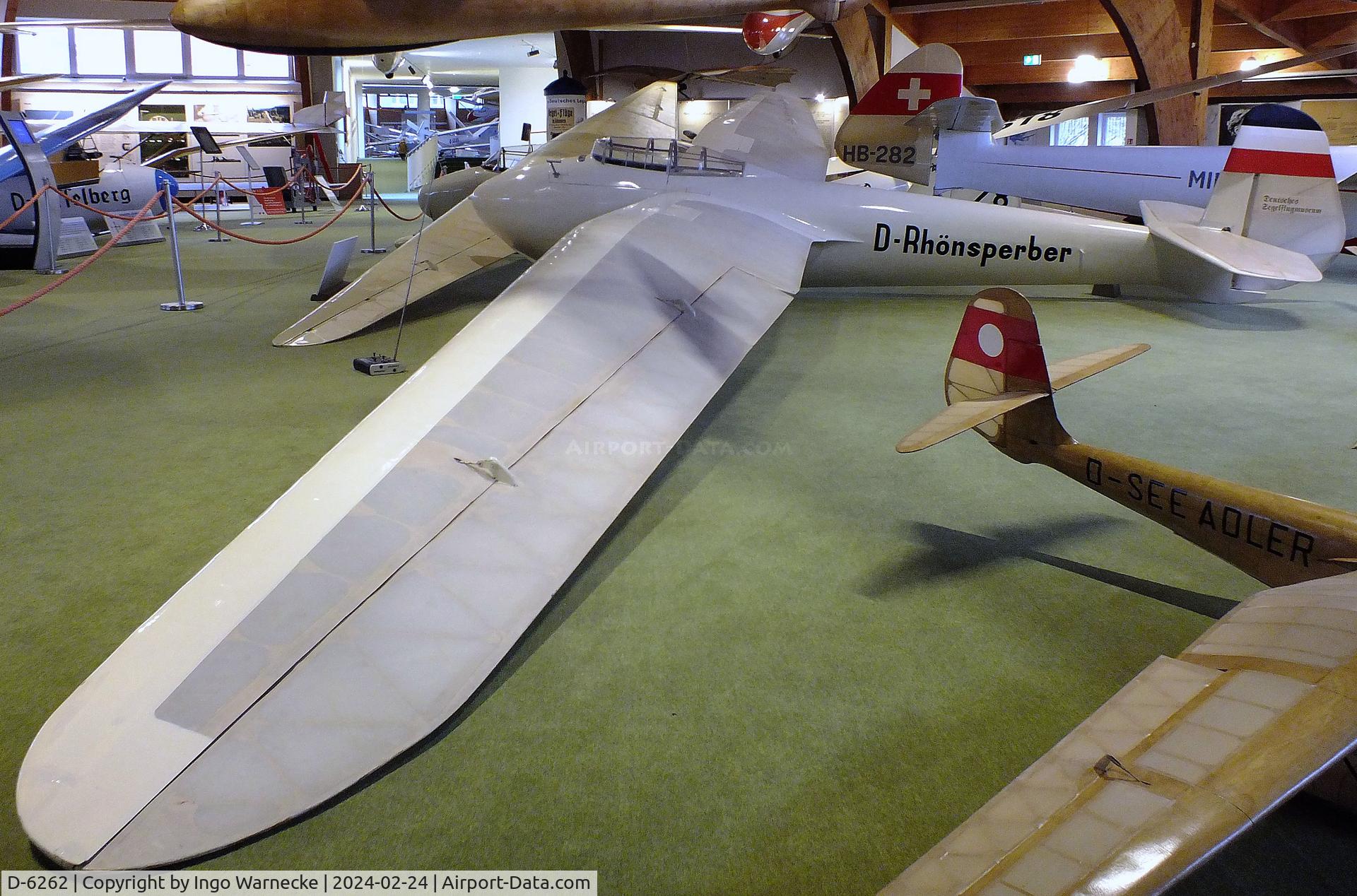 D-6262, Jacobs Schweyer DFS Rhonsperber C/N not found_D-6262, Jacobs Schweyer DFS Rhönsperber at the Deutsches Segelflugmuseum mit Modellflug (German Soaring Museum with Model Flight), Gersfeld Wasserkuppe