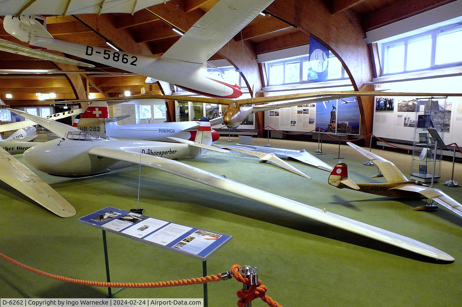 D-6262, Jacobs Schweyer DFS Rhonsperber C/N not found_D-6262, Jacobs Schweyer DFS Rhönsperber at the Deutsches Segelflugmuseum mit Modellflug (German Soaring Museum with Model Flight), Gersfeld Wasserkuppe