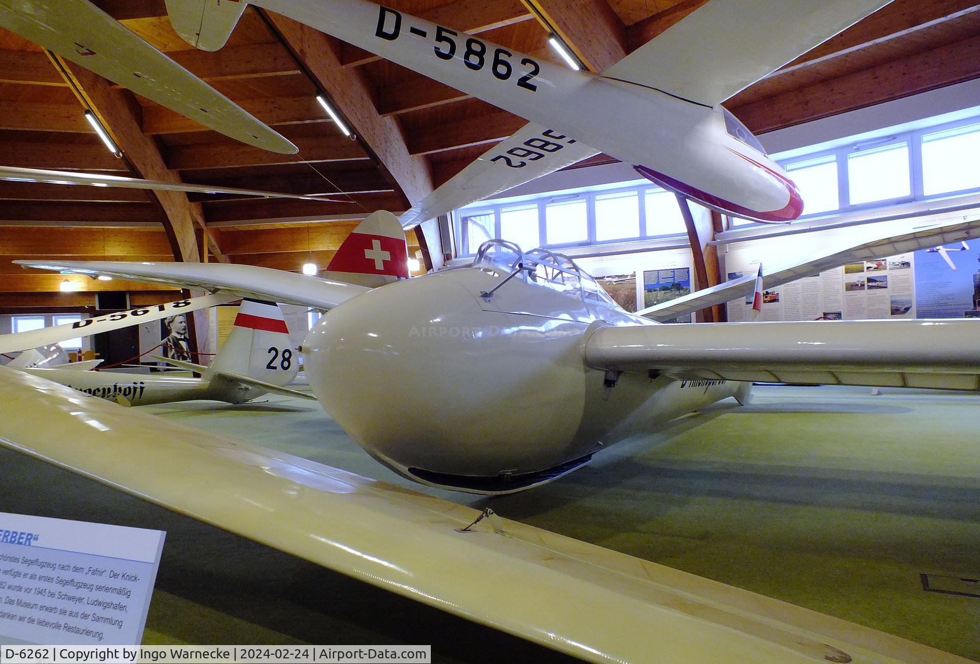 D-6262, Jacobs Schweyer DFS Rhonsperber C/N not found_D-6262, Jacobs Schweyer DFS Rhönsperber at the Deutsches Segelflugmuseum mit Modellflug (German Soaring Museum with Model Flight), Gersfeld Wasserkuppe