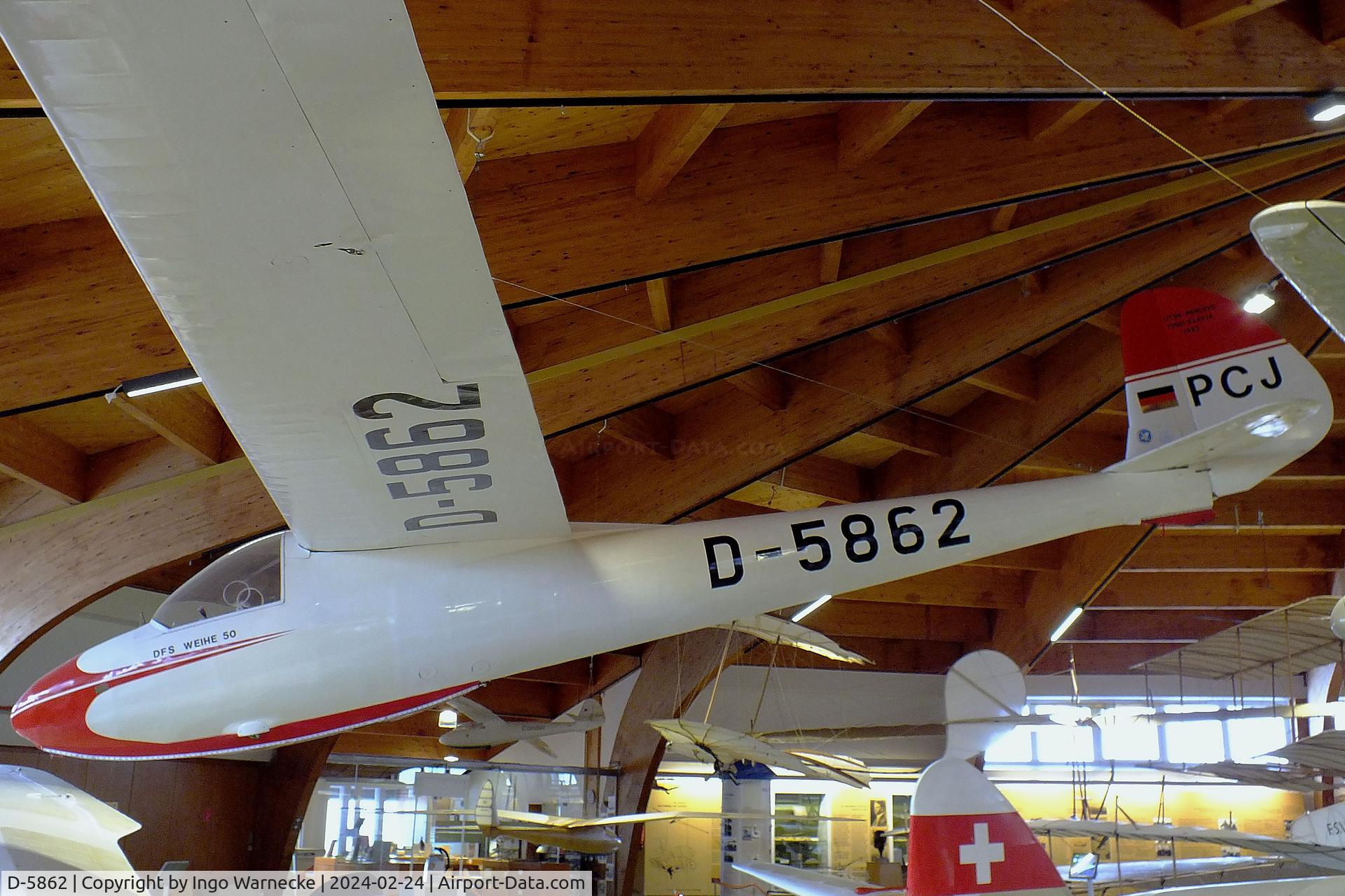 D-5862, Focke-Wulf DFS 108-68 Weihe 50 C/N not found_D-5862, Focke-Wulf (UTVA) DFS 108-68 Weihe 50 at the Deutsches Segelflugmuseum mit Modellflug (German Soaring Museum with Model Flight), Gersfeld Wasserkuppe