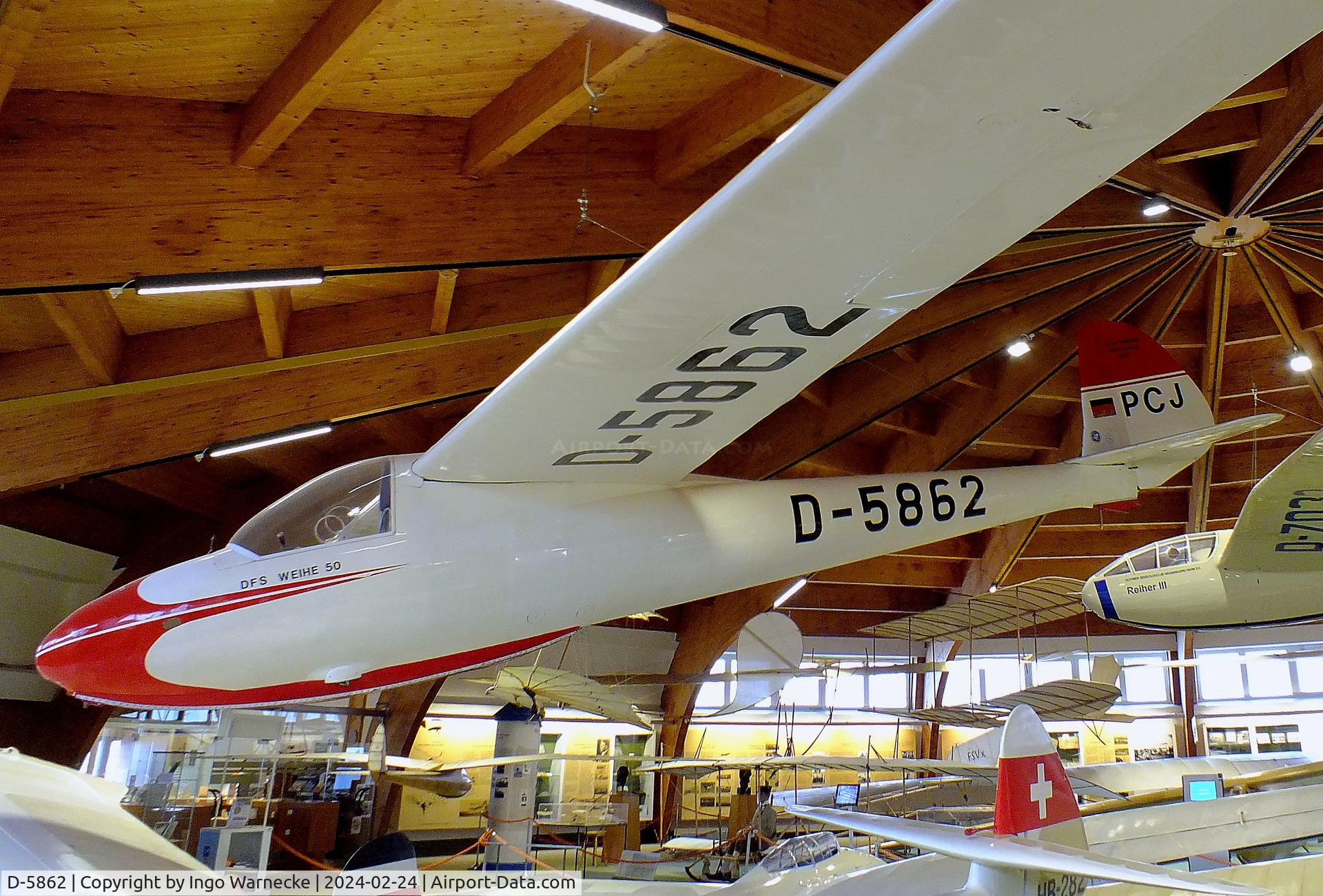 D-5862, Focke-Wulf DFS 108-68 Weihe 50 C/N not found_D-5862, Focke-Wulf (UTVA) DFS 108-68 Weihe 50 at the Deutsches Segelflugmuseum mit Modellflug (German Soaring Museum with Model Flight), Gersfeld Wasserkuppe