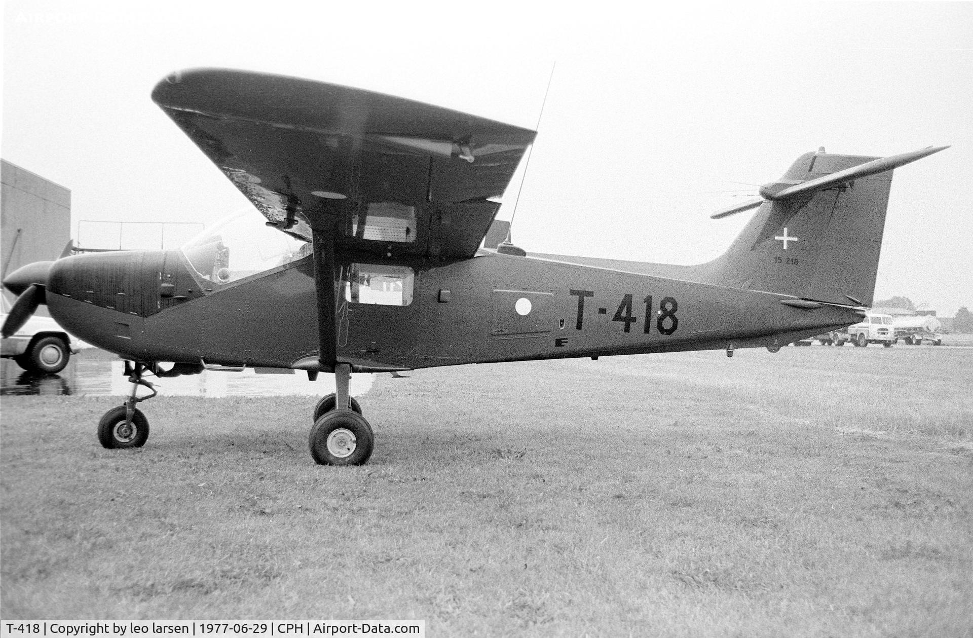 T-418, Saab T-17 Supporter C/N 15-218, Copenhagen 29.6.1977