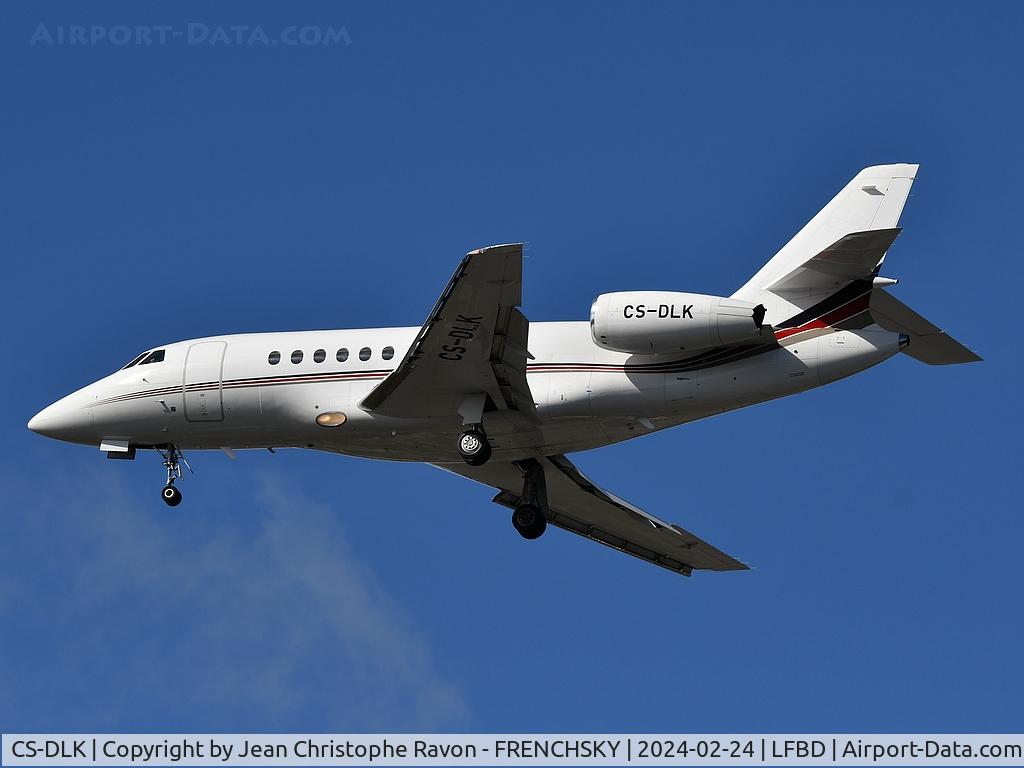 CS-DLK, 2005 Dassault Falcon 2000EX C/N 59, Milan (MXP)	Bordeaux (BOD)	(NJE9VR)