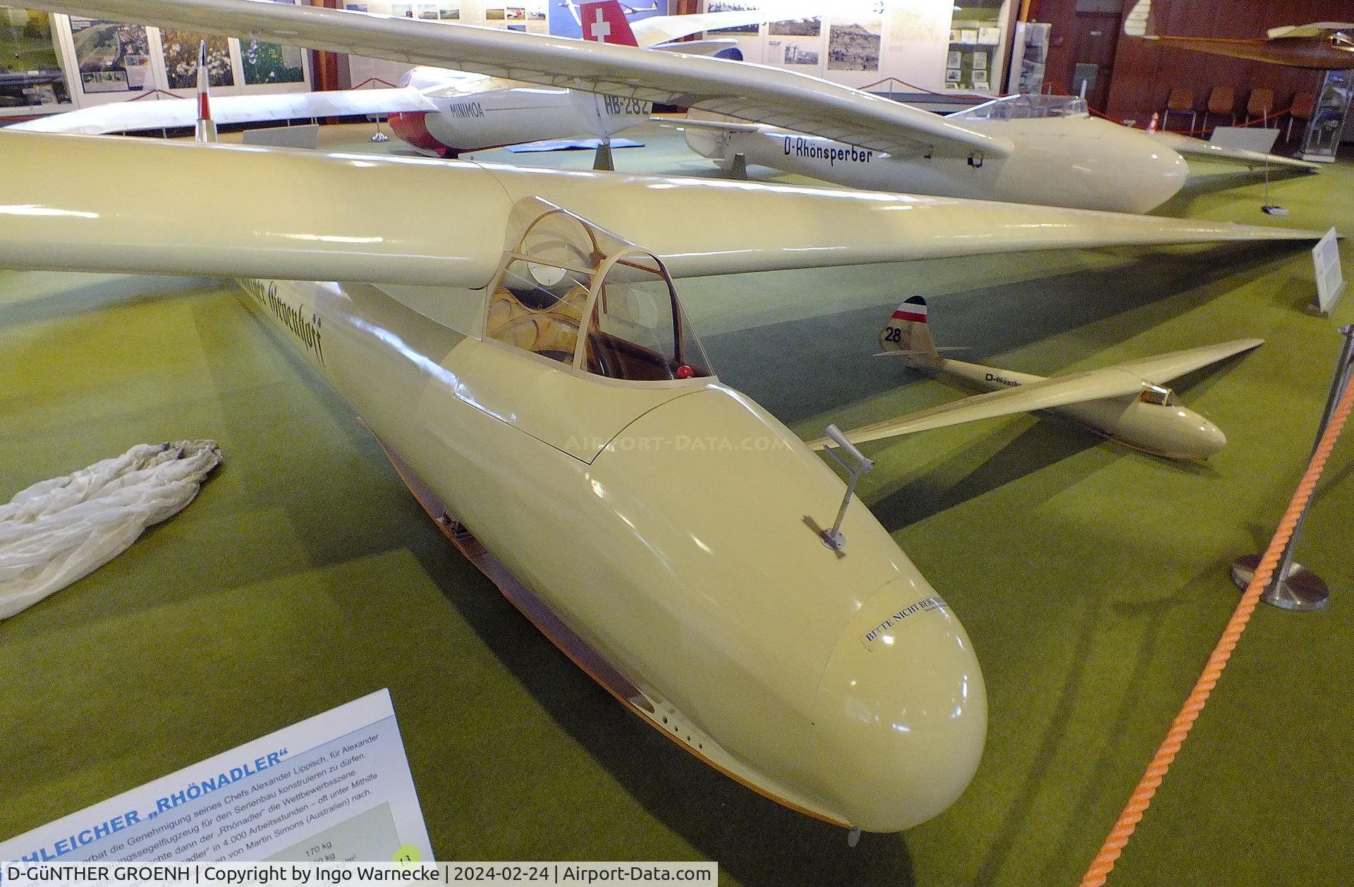 D-GüNTHER GROENHOFF, 1986 Schleicher Rhonadler 35 replica C/N AB-01, Schleicher Rhönadler 35 replica at the Deutsches Segelflugmuseum mit Modellflug (German Soaring Museum with Model Flight), Gersfeld Wasserkuppe