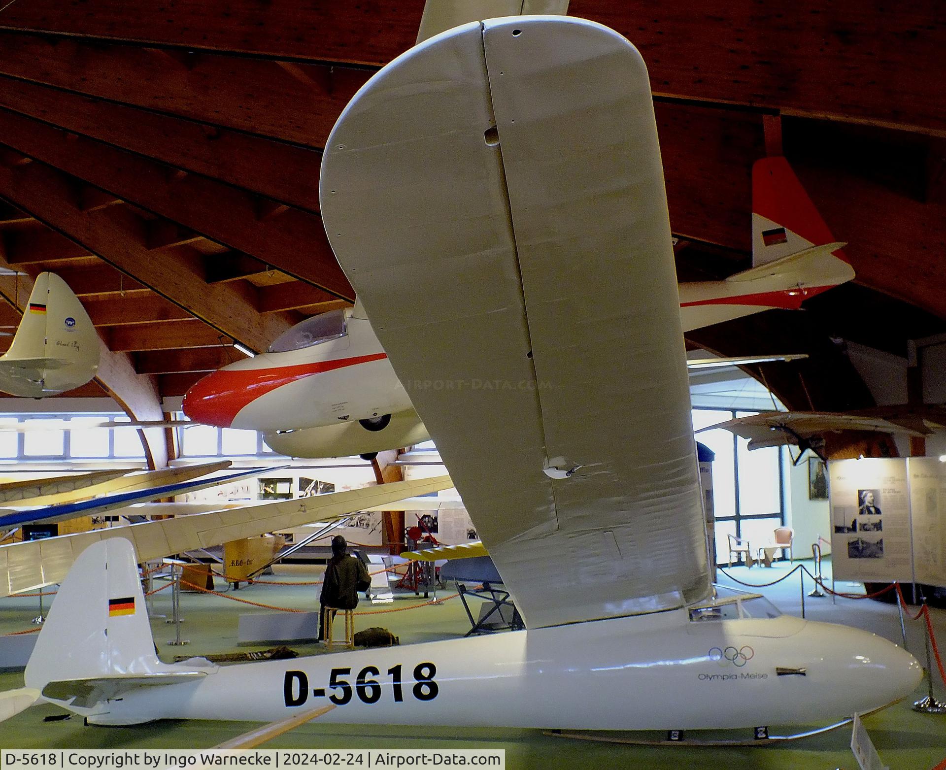 D-5618, 1954 DFS Olympia-Meise C/N not found_D-5618, DFS Olympia-Meise at the Deutsches Segelflugmuseum mit Modellflug (German Soaring Museum with Model Flight), Gersfeld Wasserkuppe