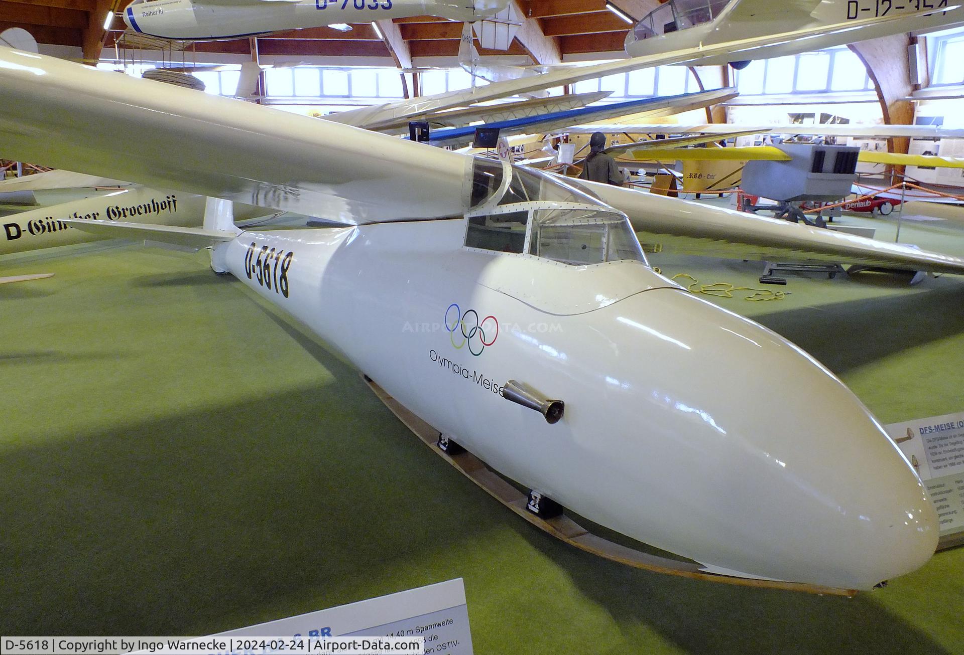 D-5618, 1954 DFS Olympia-Meise C/N not found_D-5618, DFS Olympia-Meise at the Deutsches Segelflugmuseum mit Modellflug (German Soaring Museum with Model Flight), Gersfeld Wasserkuppe