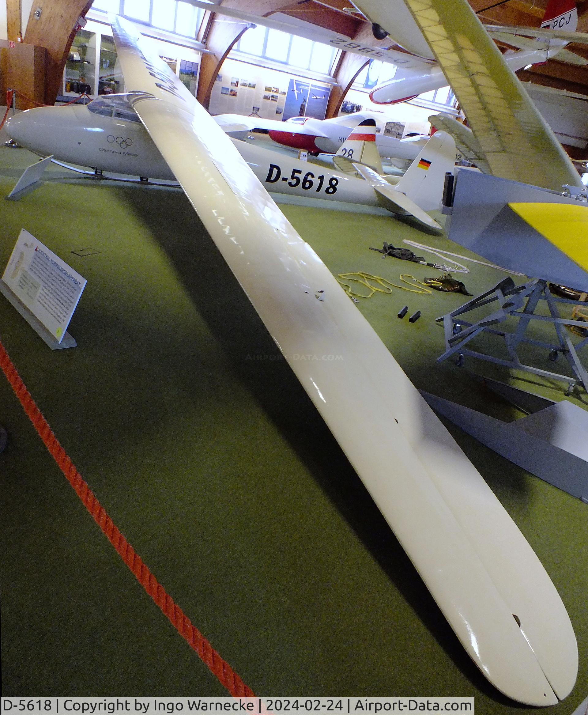 D-5618, 1954 DFS Olympia-Meise C/N not found_D-5618, DFS Olympia-Meise at the Deutsches Segelflugmuseum mit Modellflug (German Soaring Museum with Model Flight), Gersfeld Wasserkuppe