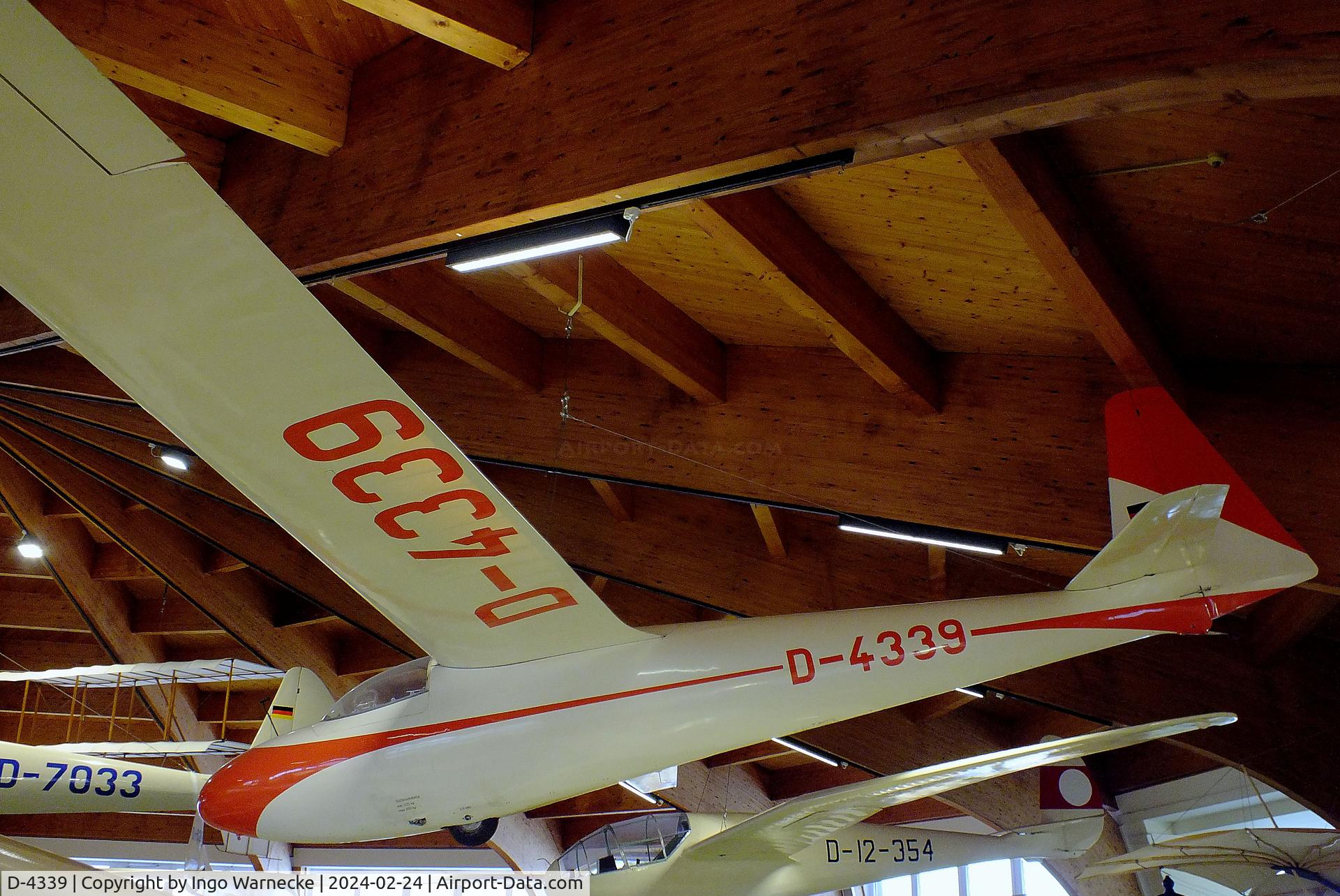 D-4339, 1958 Schleicher Ka-6BR Rhonsegler C/N 365, Schleicher Ka 6 BR Rhönsegler (this was the personal aircraft of its designer, Rudolf Kaiser) at the Deutsches Segelflugmuseum mit Modellflug (German Soaring Museum with Model Flight), Gersfeld Wasserkuppe