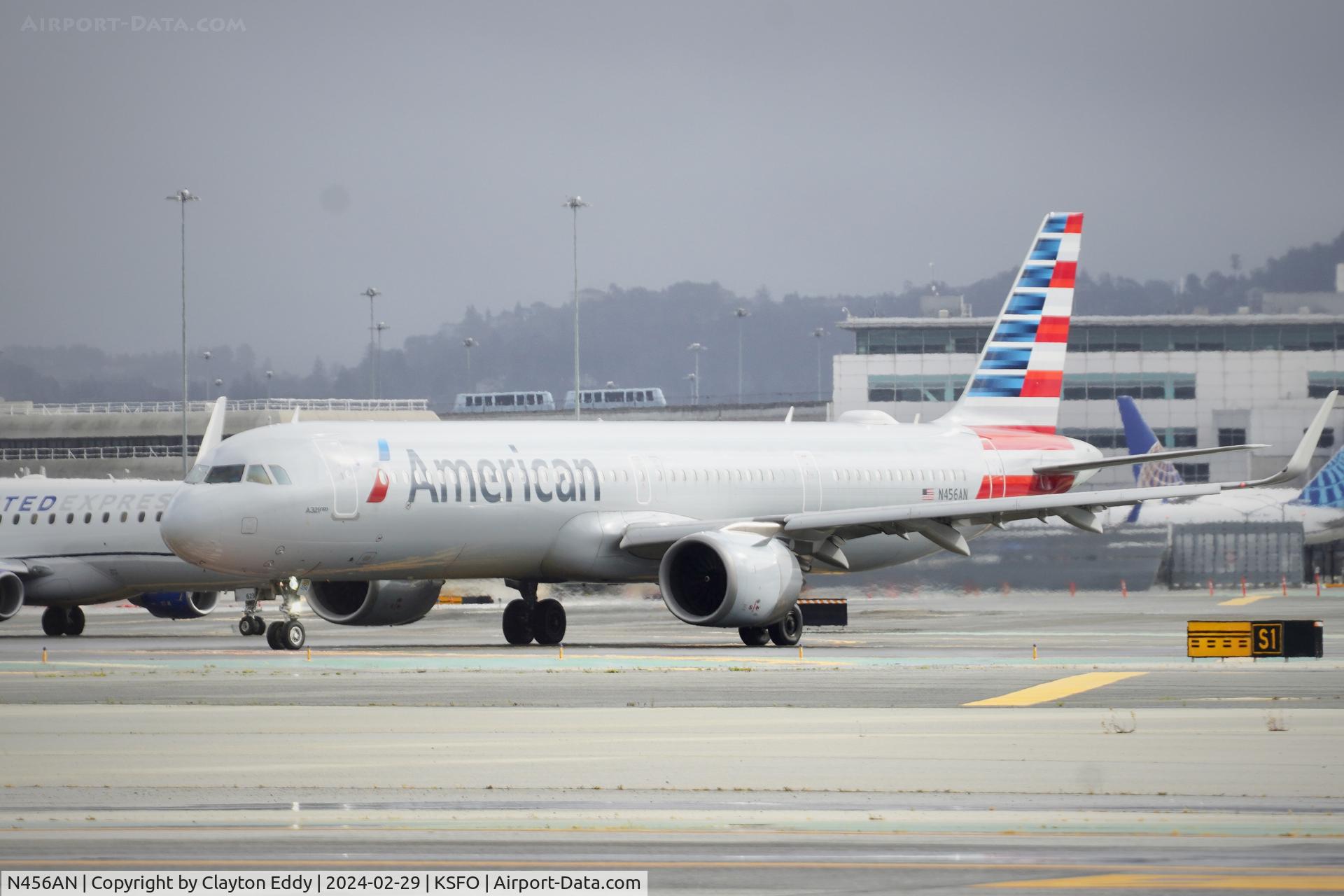 N456AN, 2022 Airbus A321-253NX C/N 10858, SFO 2024.