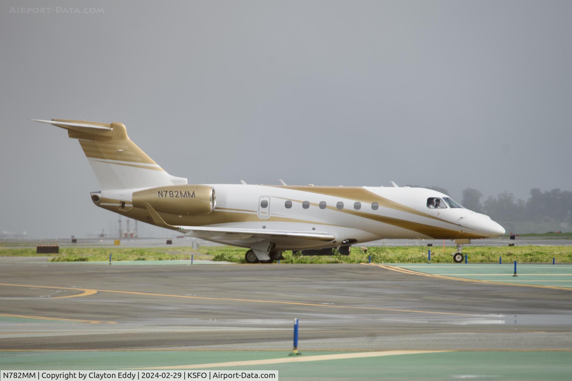 N782MM, 2016 Embraer SA EMB-550 C/N 55000065, SFO 2024.