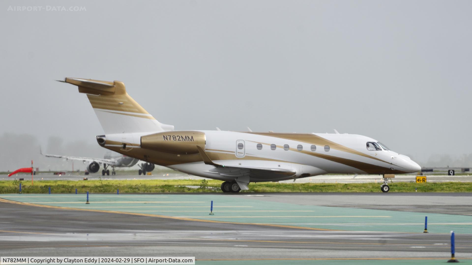 N782MM, 2016 Embraer SA EMB-550 C/N 55000065, SFO 2024.