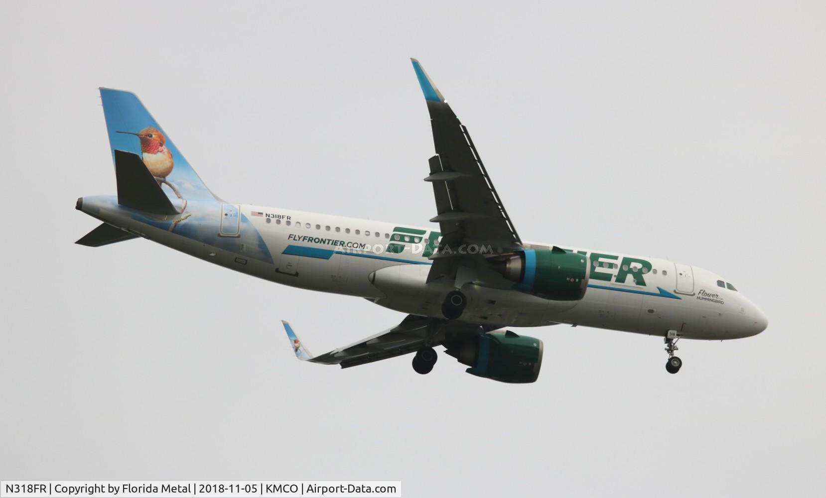 N318FR, 2017 Airbus A320-251N C/N 7946, FFT A32N Flower zx SJU-MCO
