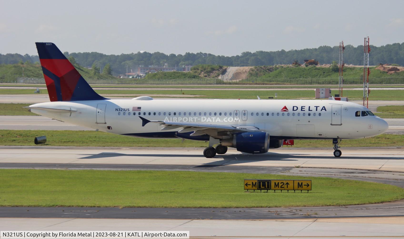 N321US, 1992 Airbus A320-211 C/N 262, DAL A320 zx ATL-MTY