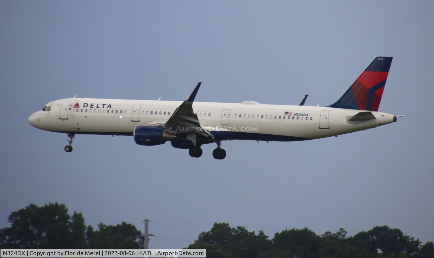 N324DX, 2017 Airbus A321-211 C/N 7765, DAL A321 zx PBI-ATL