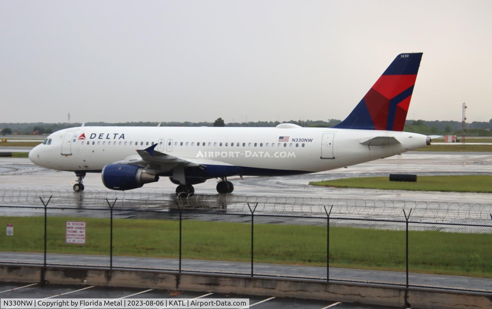 N330NW, 1992 Airbus A320-211 C/N 307, DAL A320 zx AUS-ATL