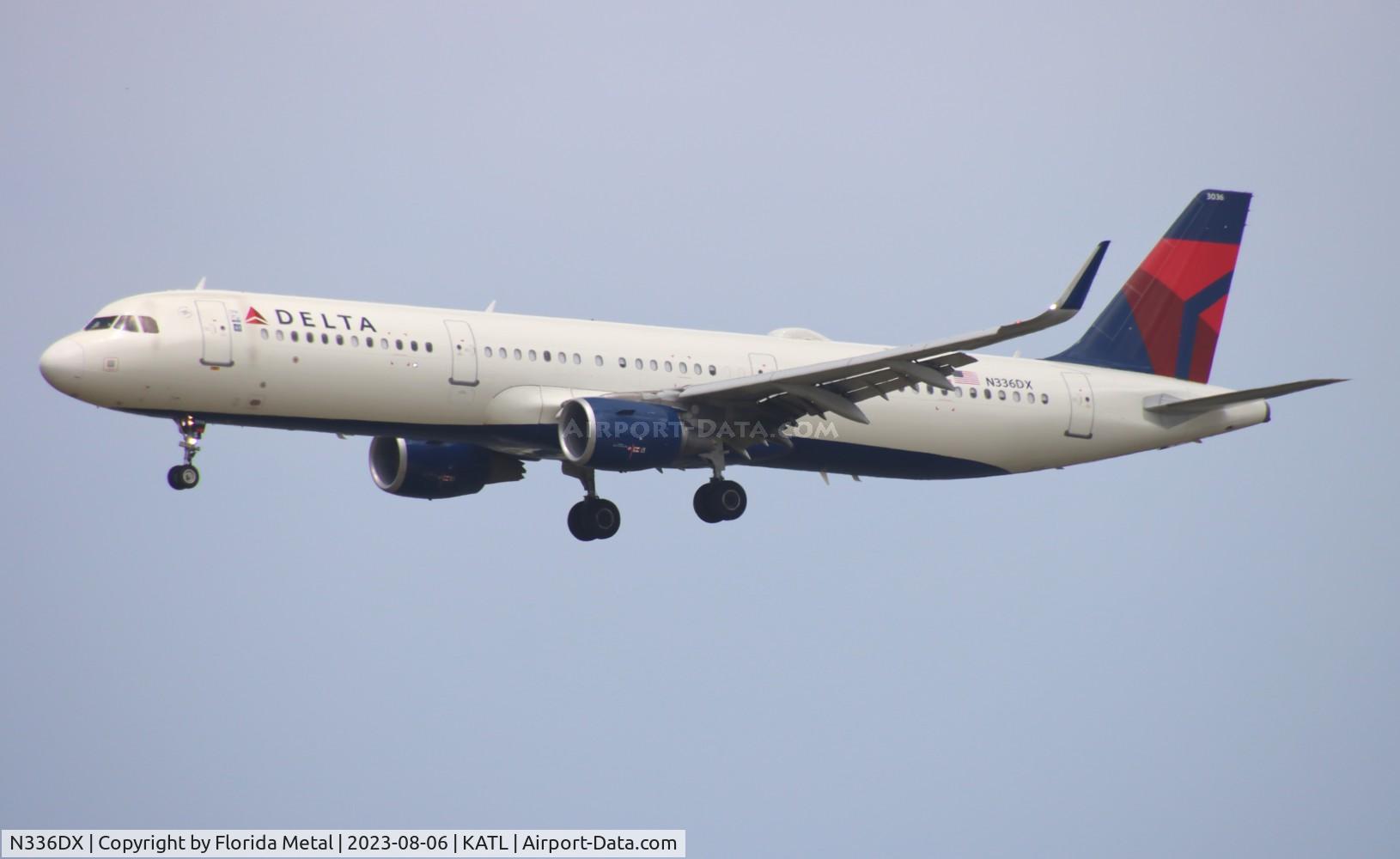 N336DX, 2018 Airbus A321-211 C/N 8063, DAL A321 zx BOS-ATL
