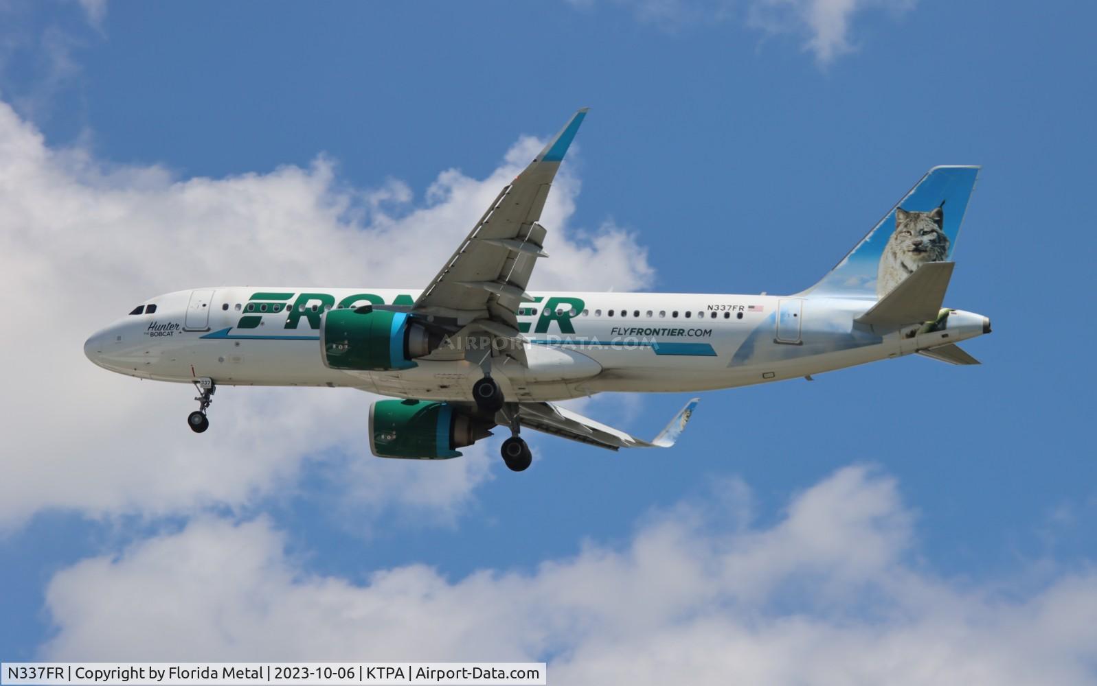 N337FR, 2018 Airbus A320-251N C/N 8380, FFT A32N Hunter zx PHL-TPA