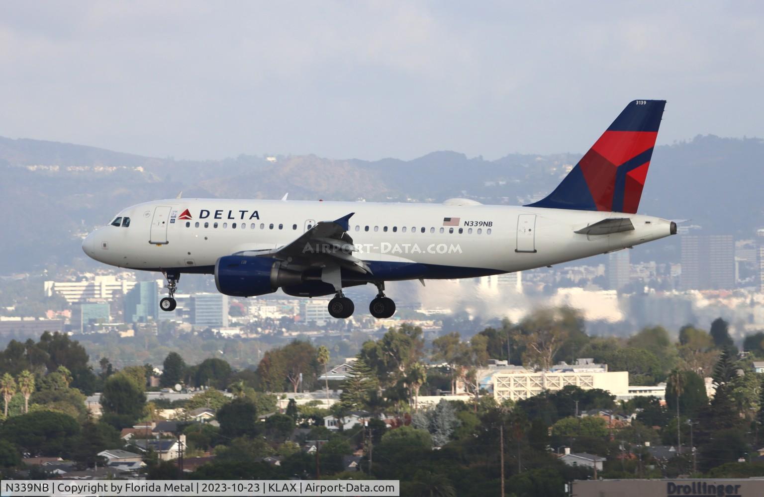 N339NB, 2002 Airbus A319-114 C/N 1709, DAL A319 zx SFO-LAX