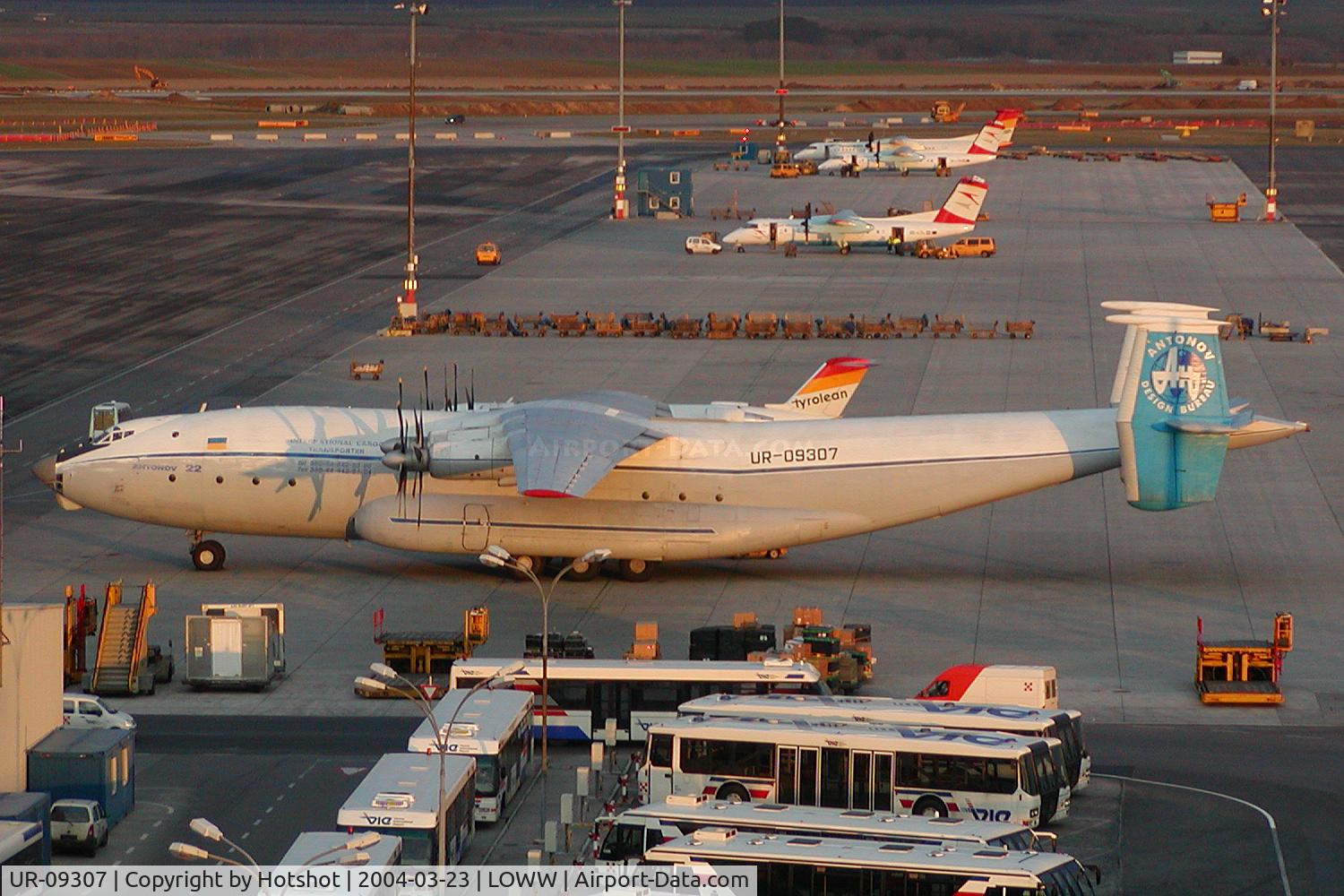 UR-09307, 1974 Antonov An-22A C/N 043481244, Sitting in the evening sun