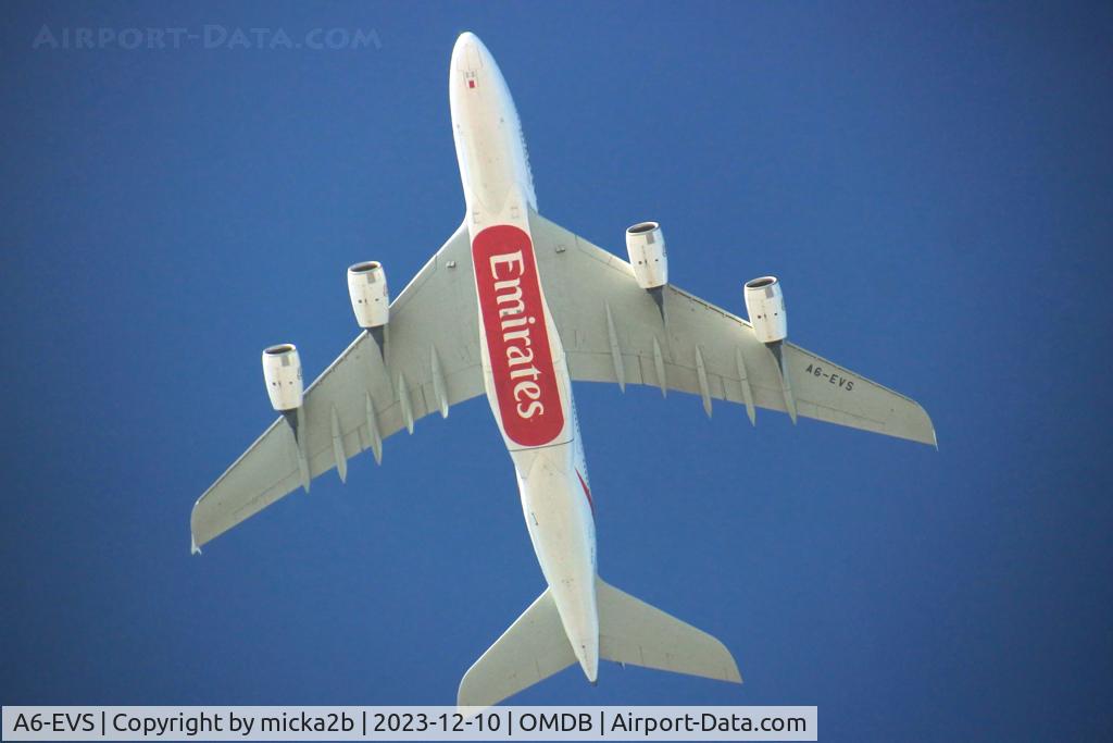 A6-EVS, 2021 Airbus A 380-842 C/N 272, In flight