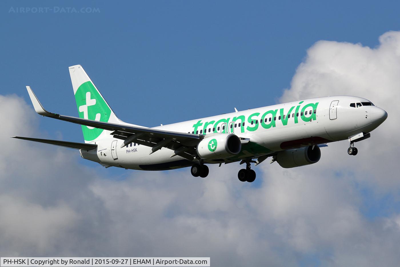 PH-HSK, 2015 Boeing 737-8K2 C/N 41330, at spl