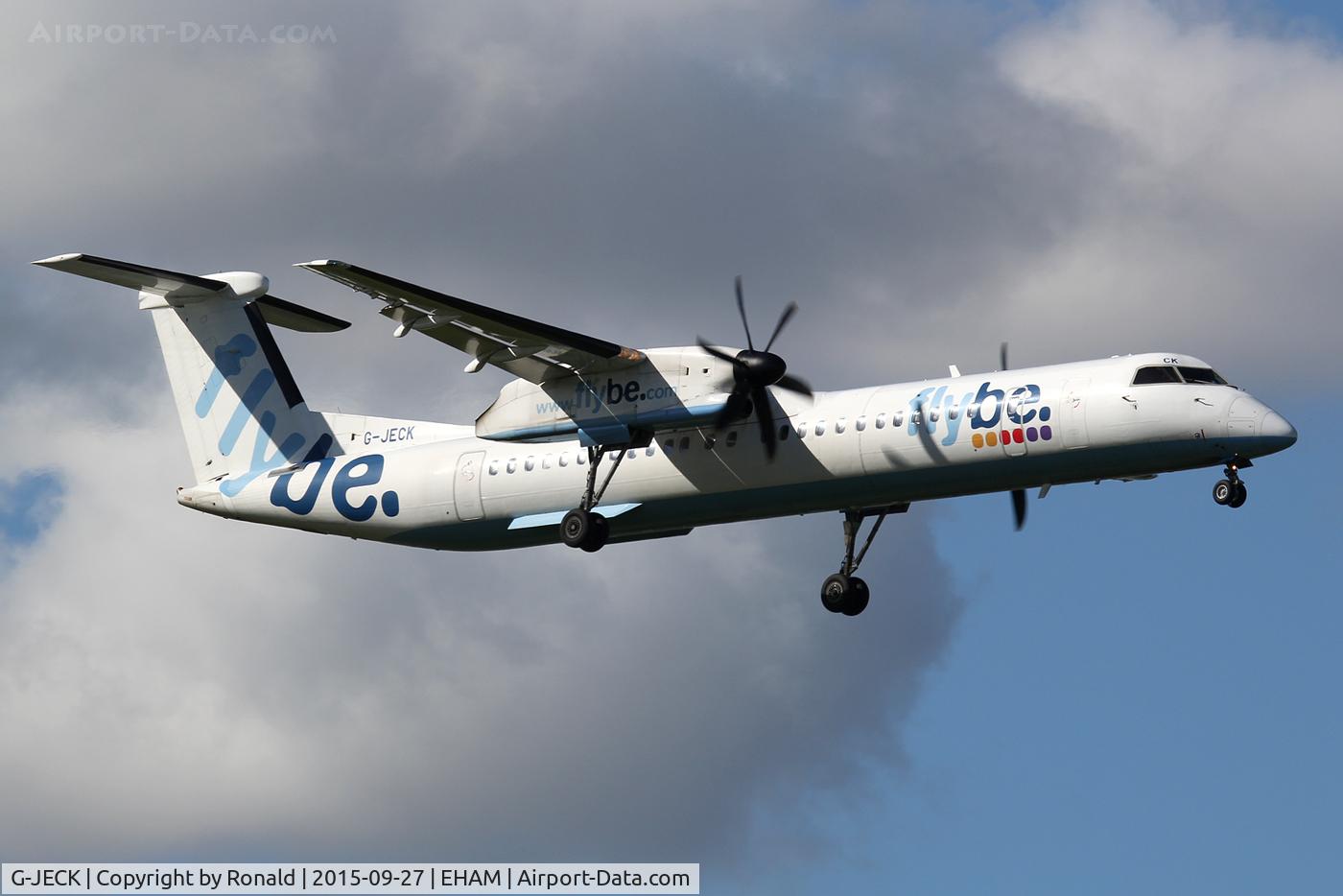 G-JECK, 2005 De Havilland Canada DHC-8-402Q Dash 8 C/N 4113, at spl
