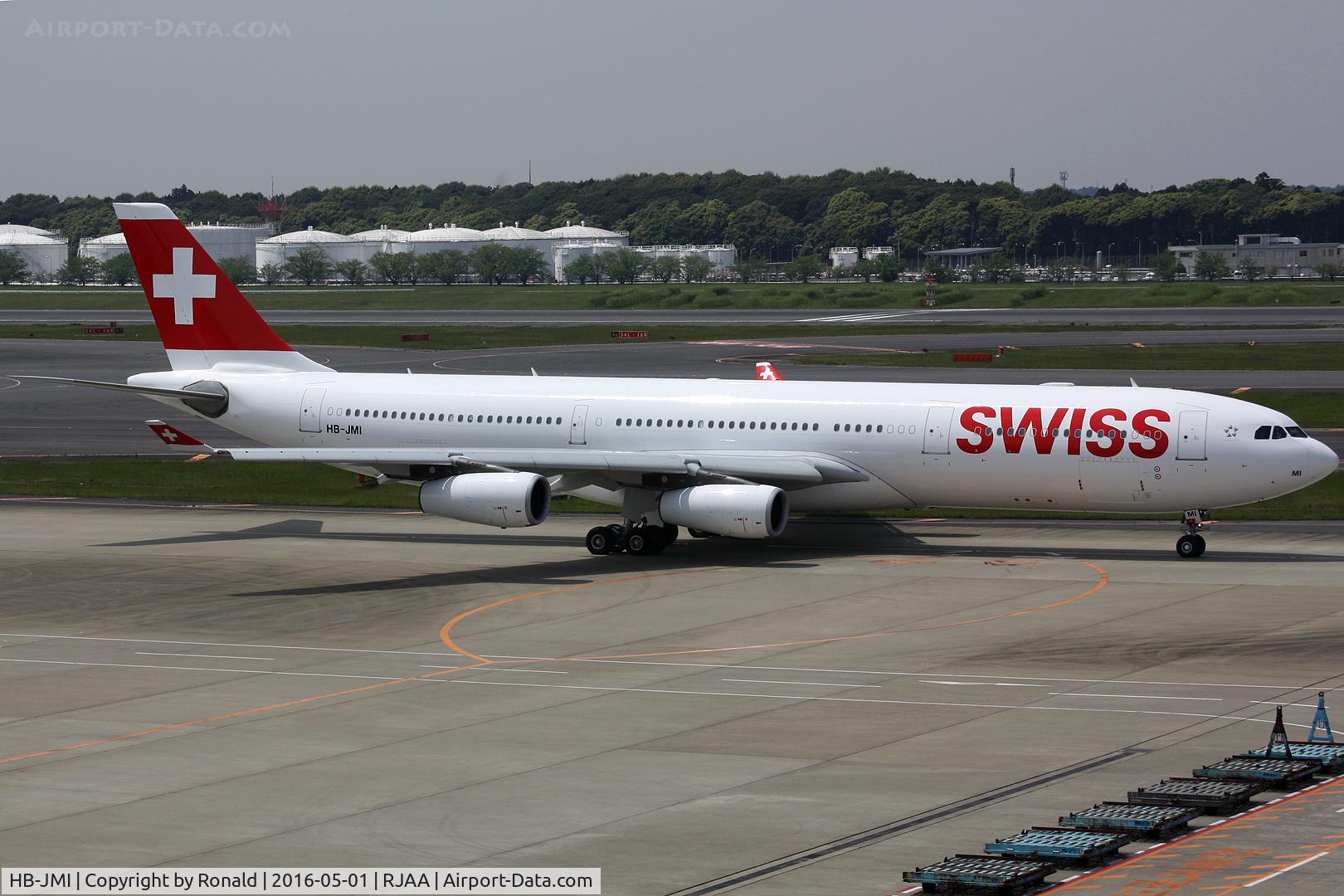 HB-JMI, 2004 Airbus A340-313 C/N 598, at nrt