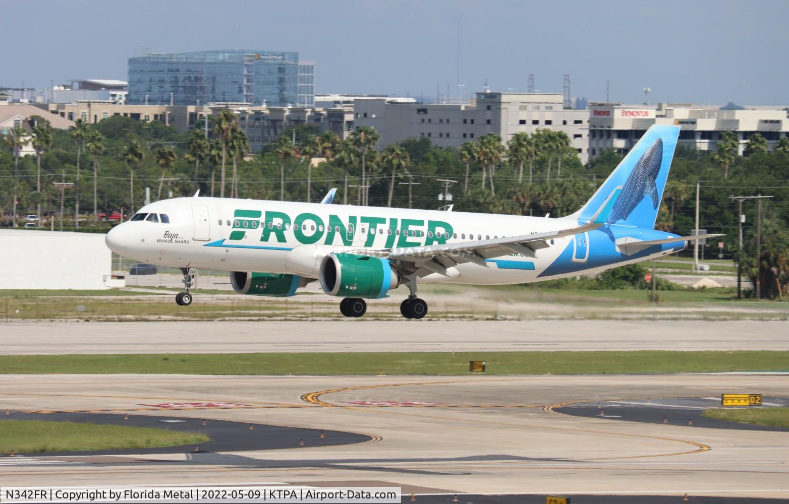 N342FR, 2018 Airbus A320-251N C/N 8537, FFT A32N Baja zx CLT-TPA