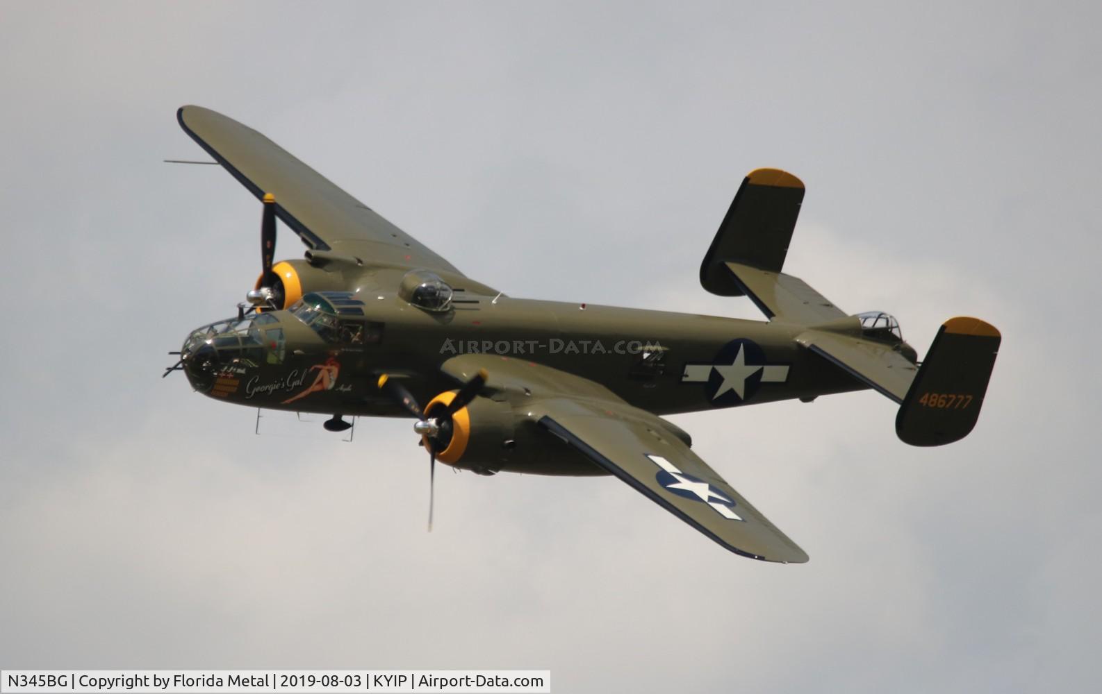 N345BG, 1944 North American TB-25N Mitchell C/N 108-47531, Thunder Over Michigan 2019 zx