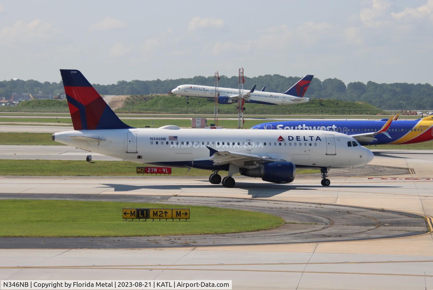 N346NB, 2002 Airbus A319-114 C/N 1796, DAL A319 zx ATL-BDA