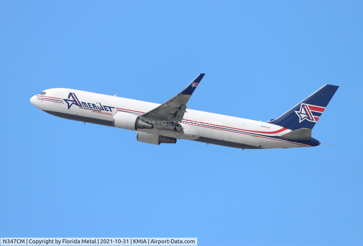 N347CM, 1993 Boeing 767-323 C/N 26995, AJT 767-300F zx MIA-MMMX