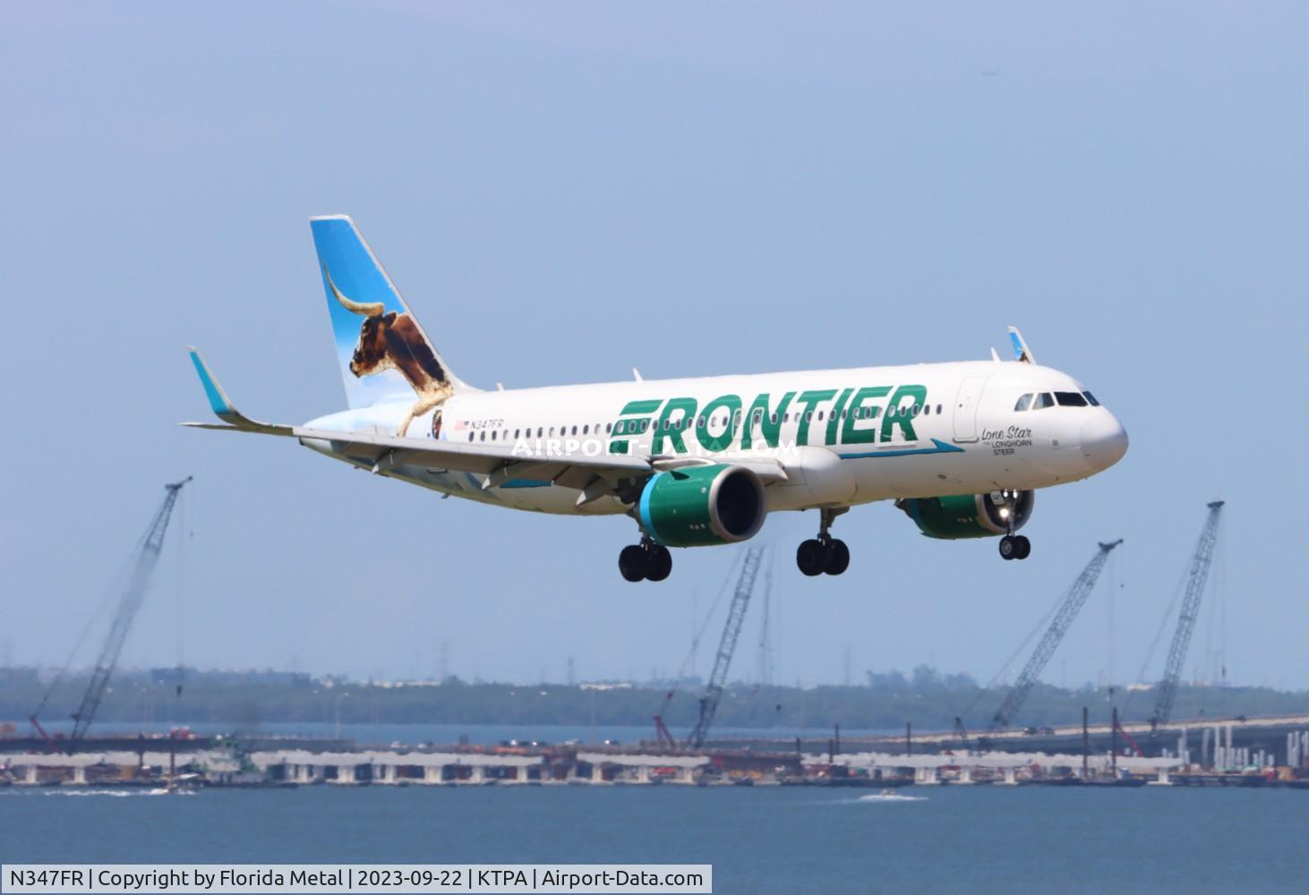 N347FR, 2019 Airbus A320-251N C/N 8811, FFT A32N Lone Star zx CLE-TPA