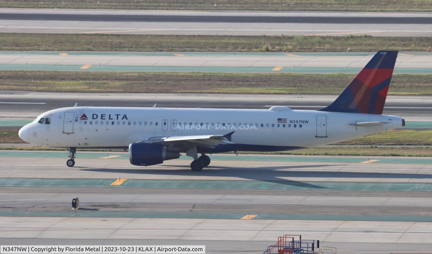 N347NW, 1993 Airbus A320-212 C/N 408, DAL A320 zx LAX-DFW