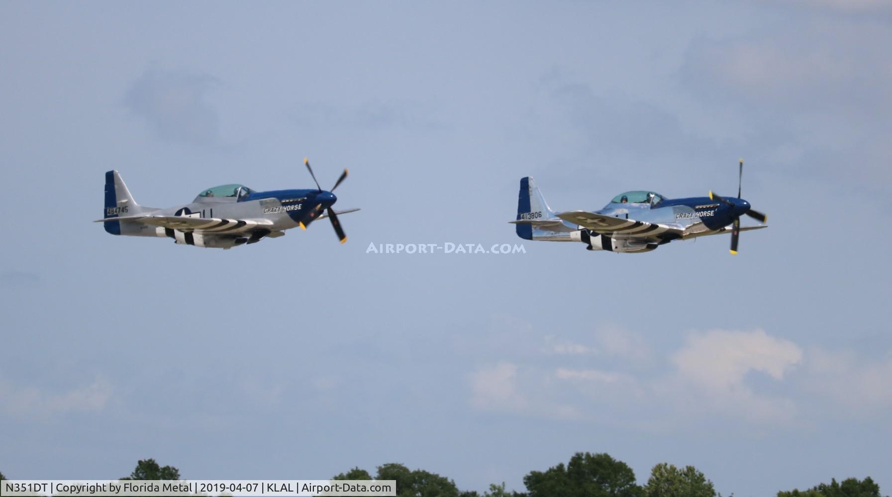 N351DT, 1944 North American P-51D Mustang C/N 122-41042, Sun N Fun 2019 zx