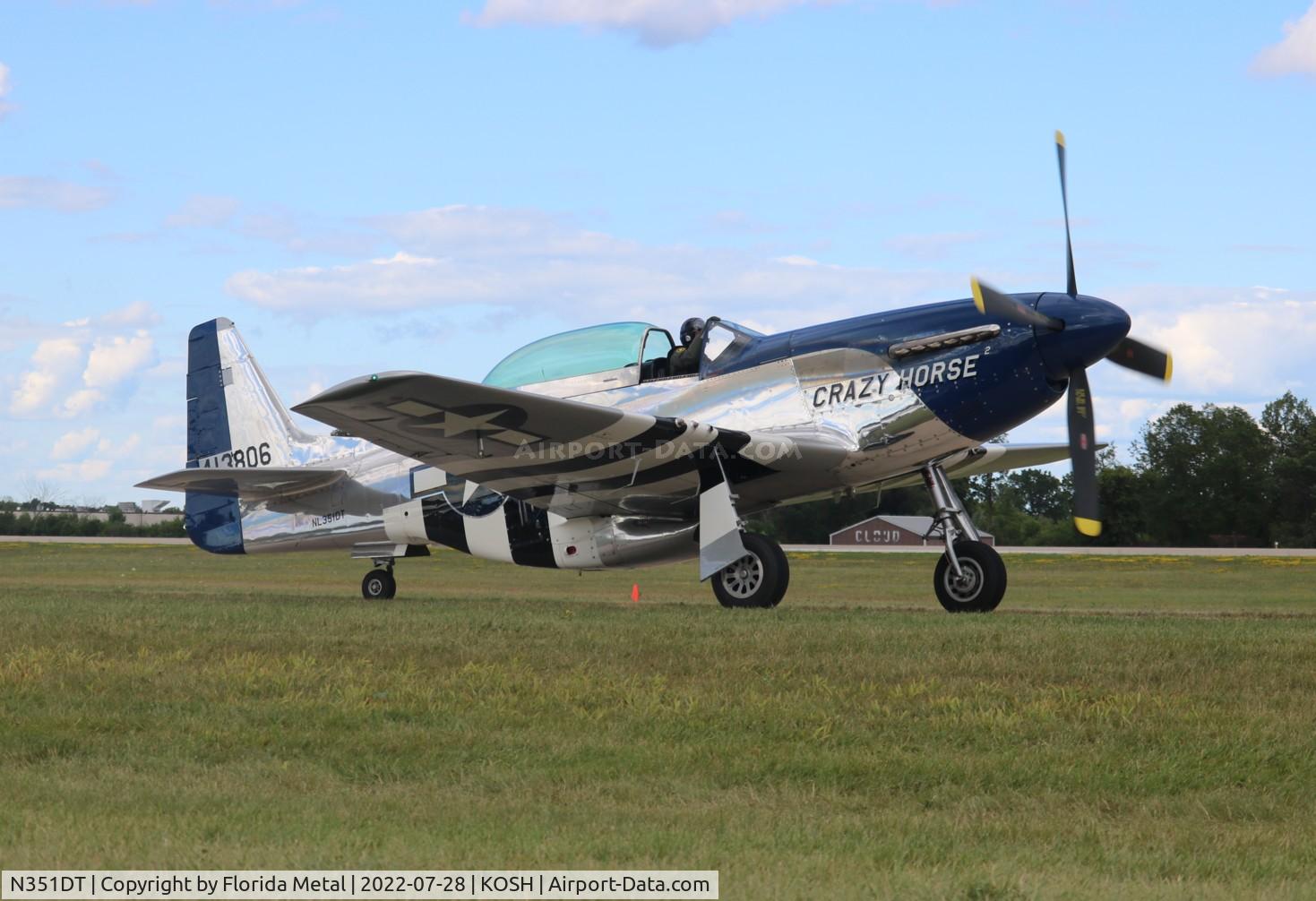 N351DT, 1944 North American P-51D Mustang C/N 122-41042, OSH 22 zx