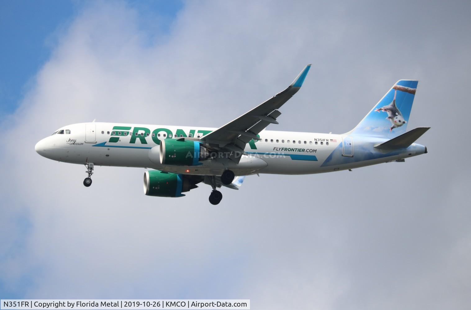 N351FR, 2019 Airbus A320-251N C/N 8913, FFT A32N Joey zx DEN-MCO