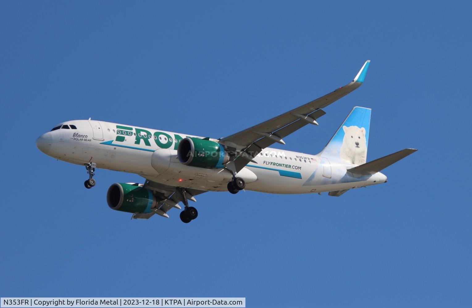 N353FR, 2019 Airbus A320-251N C/N 8977, FFT A32N Blanco zx ATL-TPA
