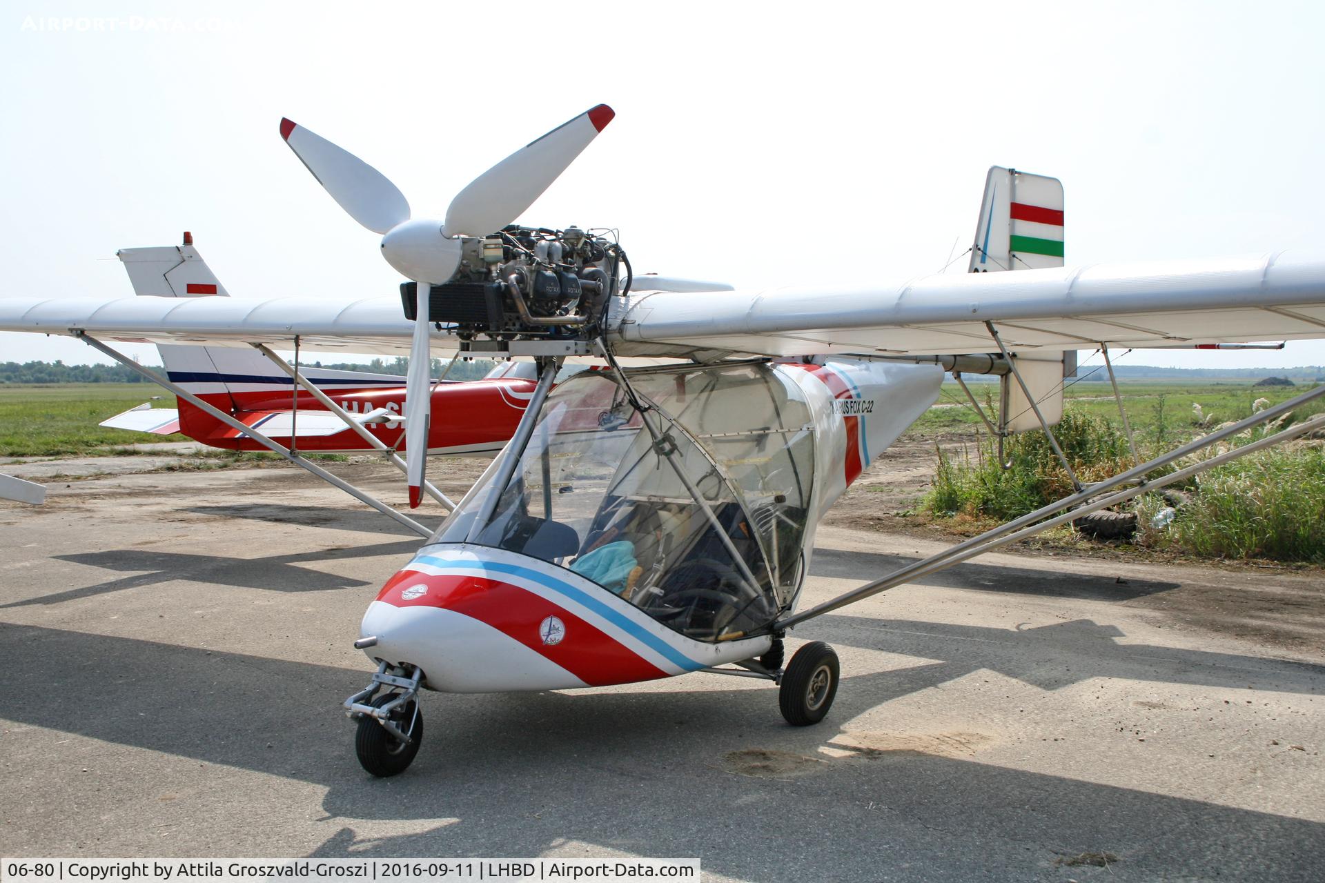 06-80, Comco-Ikarus C-22 Fox C/N 8606-3020, LHBD - Börgönd Airport. Albatros-Börgönd Air Show 2016, Hungary
