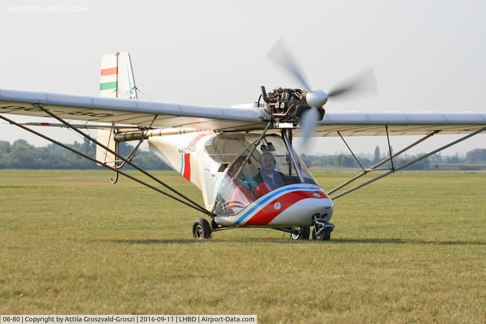 06-80, Comco-Ikarus C-22 Fox C/N 8606-3020, LHBD - Börgönd Airport. Albatros-Börgönd Air Show 2016, Hungary