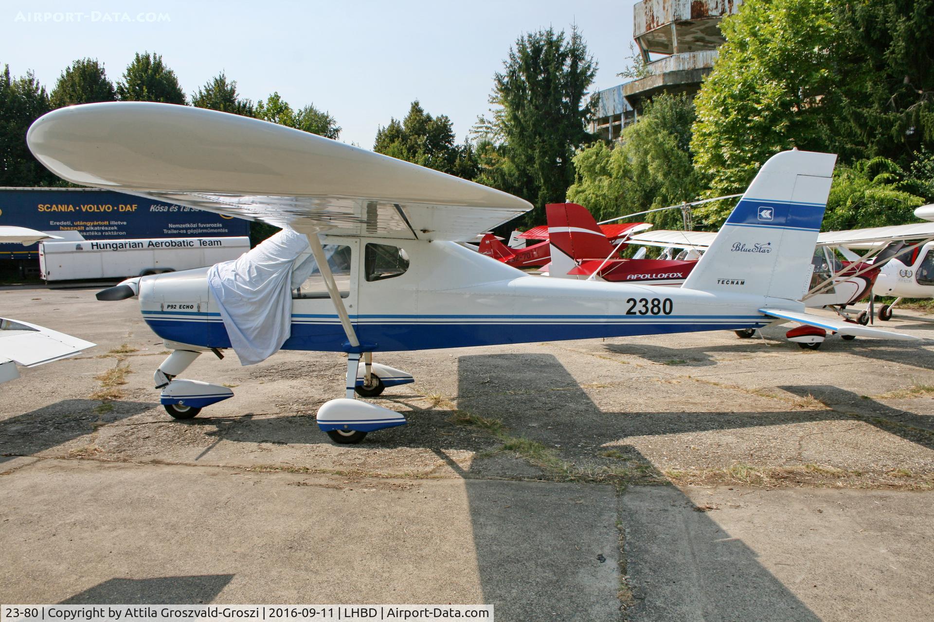 23-80, Tecnam P92 Echo, LHBD - Börgönd Airport. Albatros-Börgönd Air Show 2016, Hungary