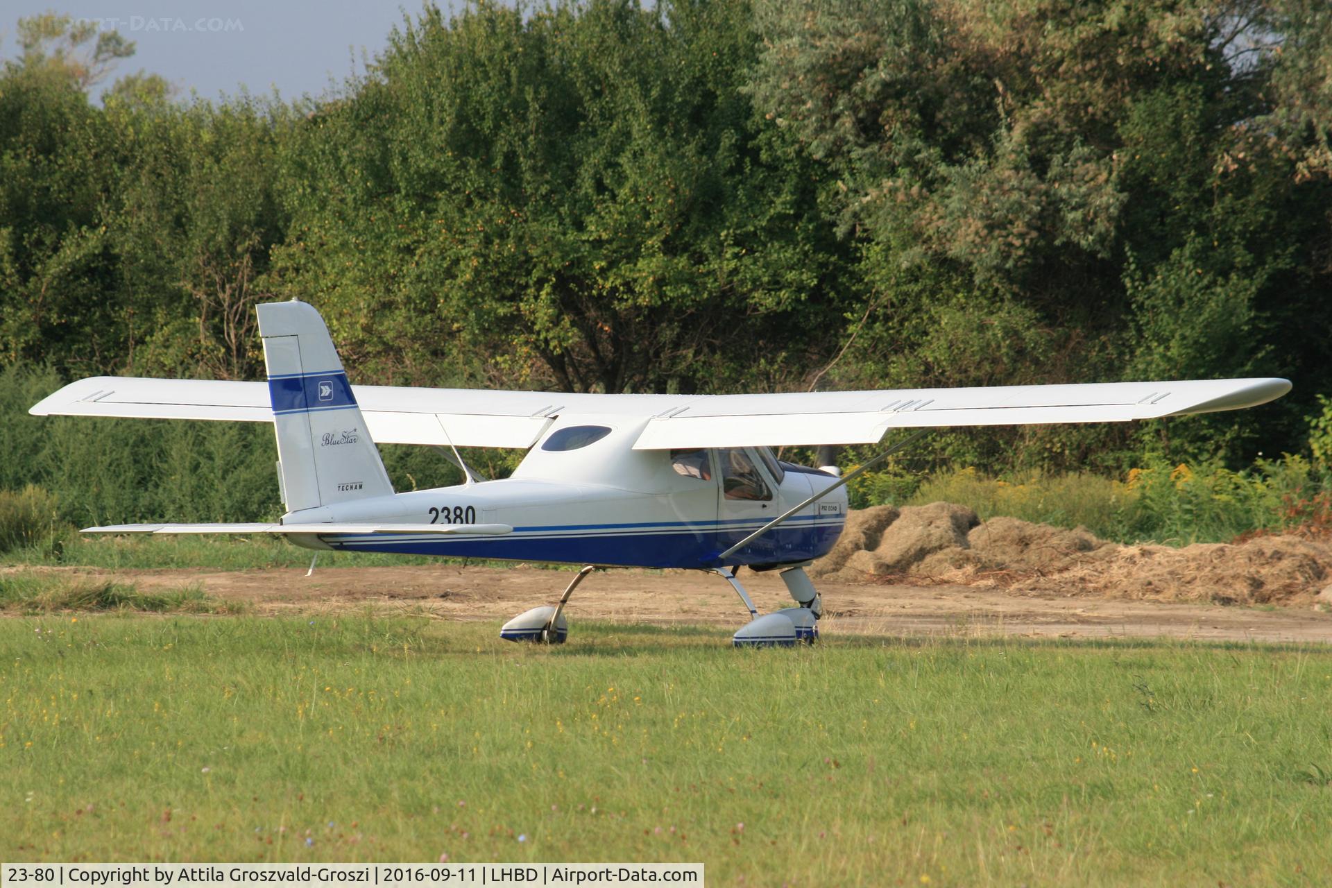 23-80, Tecnam P92 Echo, LHBD - Börgönd Airport. Albatros-Börgönd Air Show 2016, Hungary