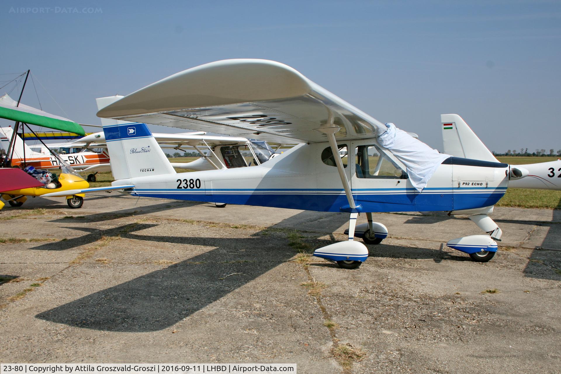 23-80, Tecnam P92 Echo, LHBD - Börgönd Airport. Albatros-Börgönd Air Show 2016, Hungary